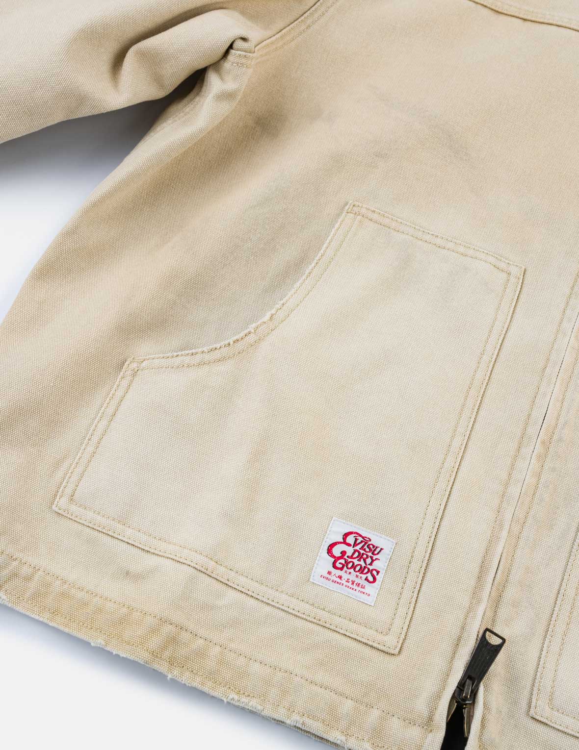 Seagull Multi-Pocket Vintage Canvas Coverall Jacket