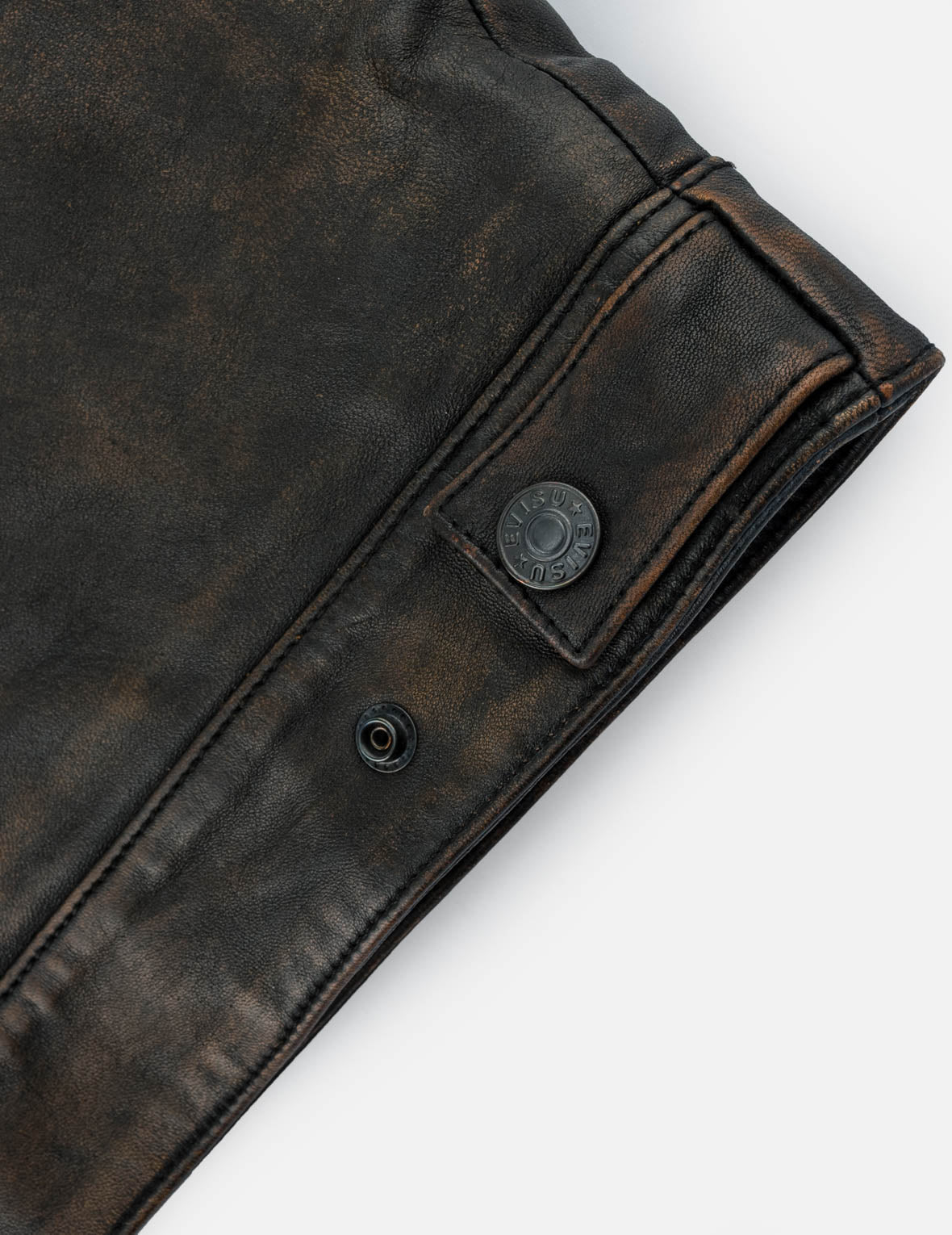 Seagull 3M Thinsulate™ Insulated Faded Leather Trucker Jacket