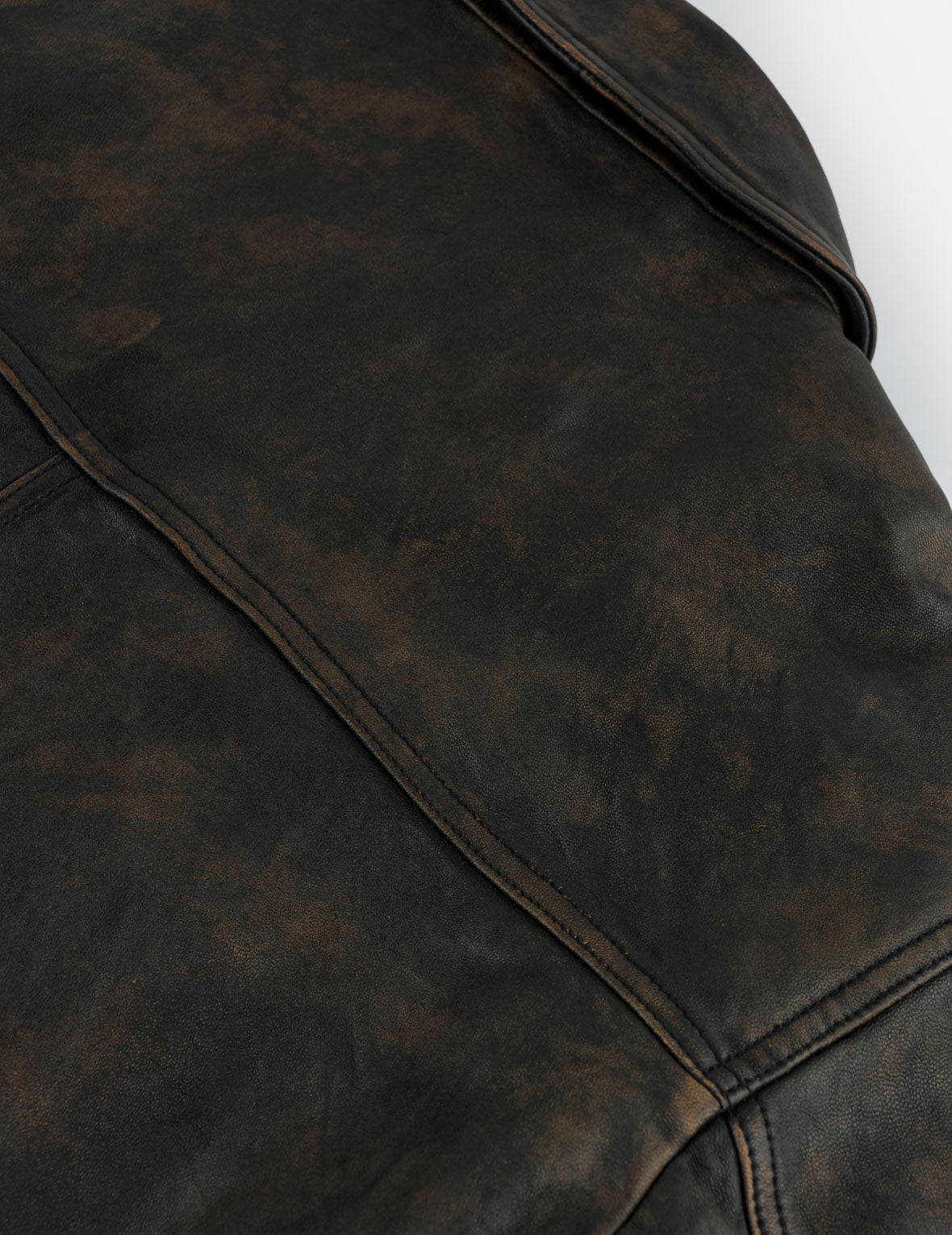 Seagull 3M Thinsulate™ Insulated Faded Leather Trucker Jacket