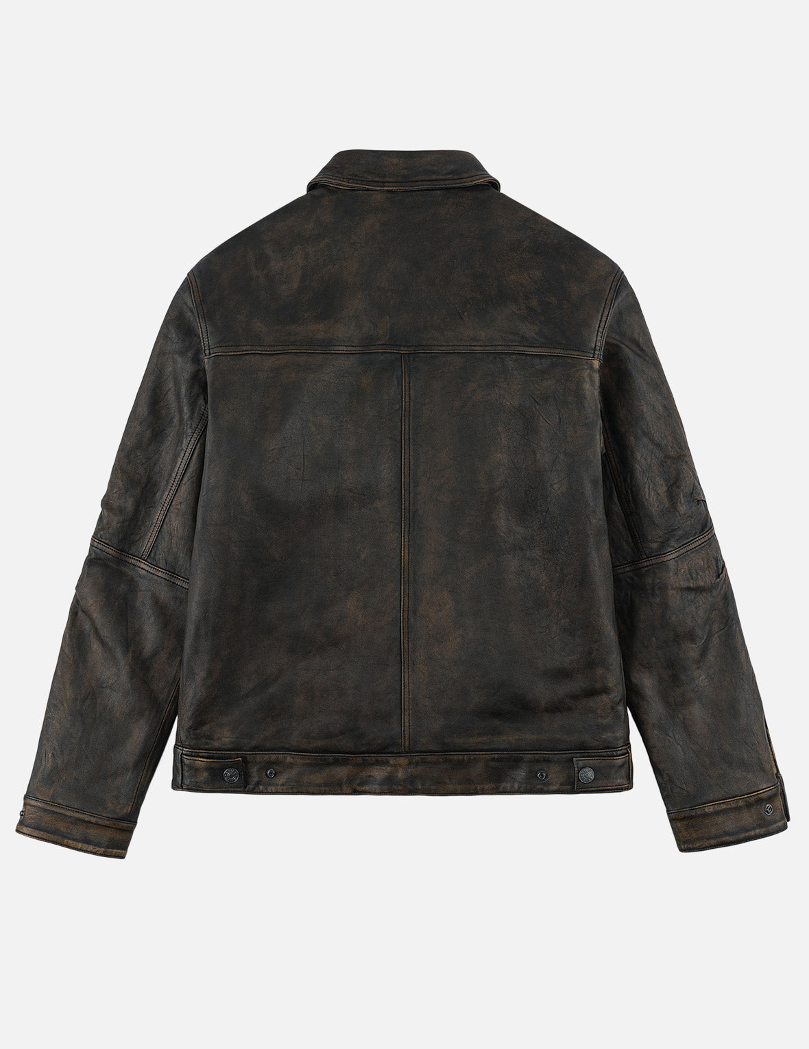 Seagull 3M Thinsulate™ Insulated Faded Leather Trucker Jacket