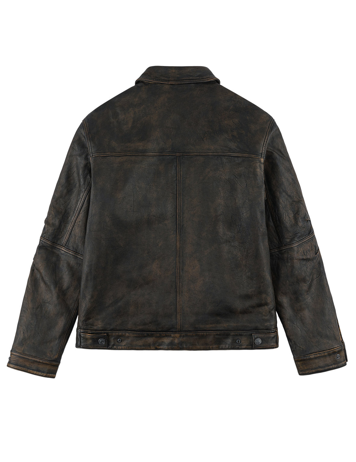 Seagull 3M Thinsulate™ Insulated Faded Leather Trucker Jacket