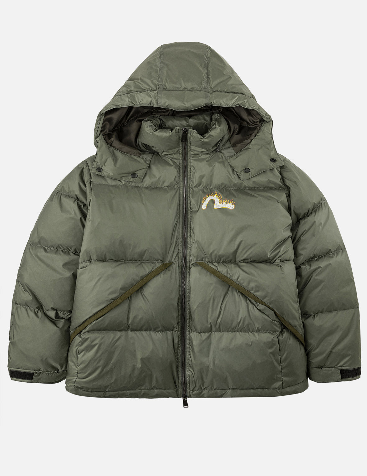 Washed EVISU Genes Down Jacket