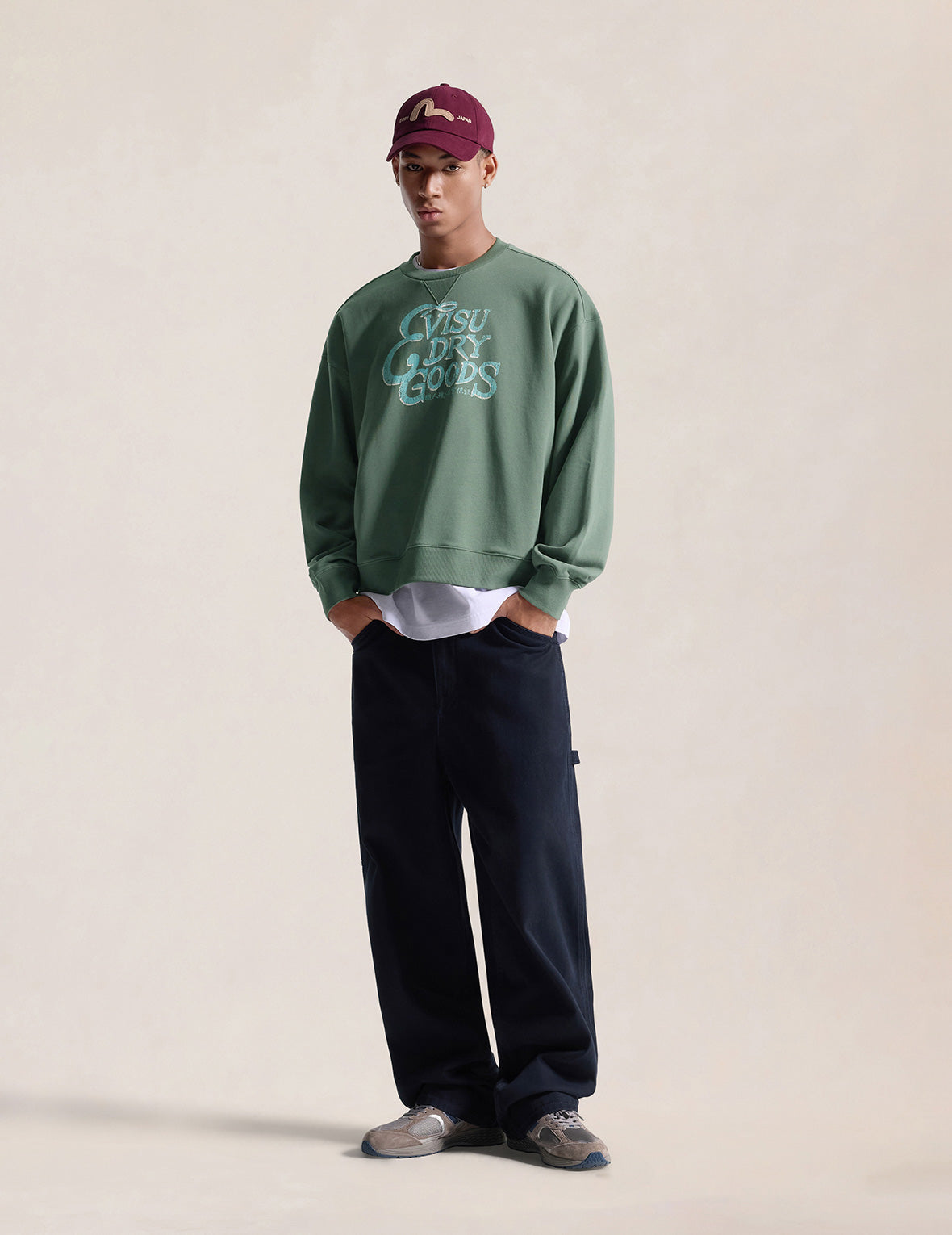 EVISU Dry Goods Crewneck Sweatshirt