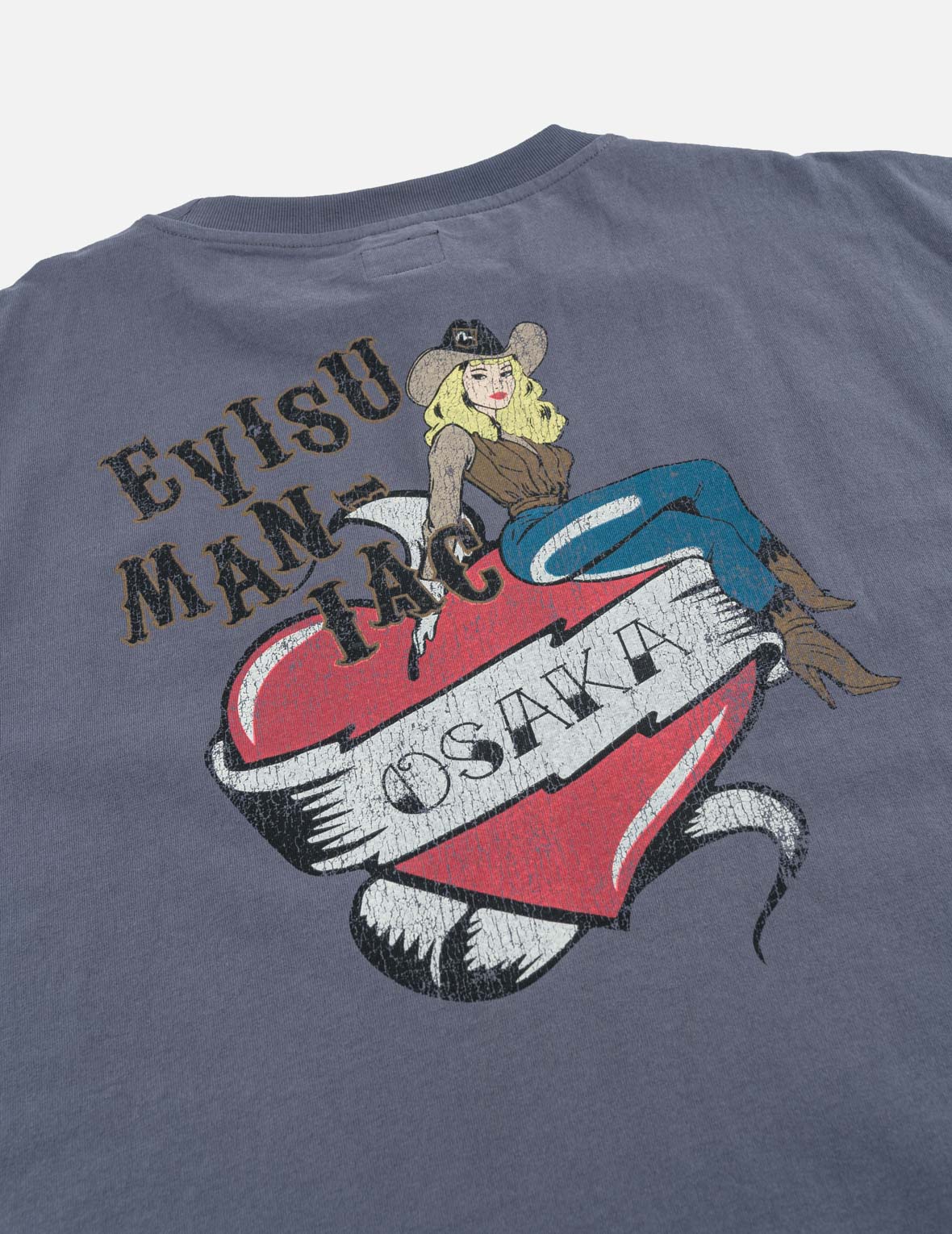 Heart Cowgirl Print T-shirt