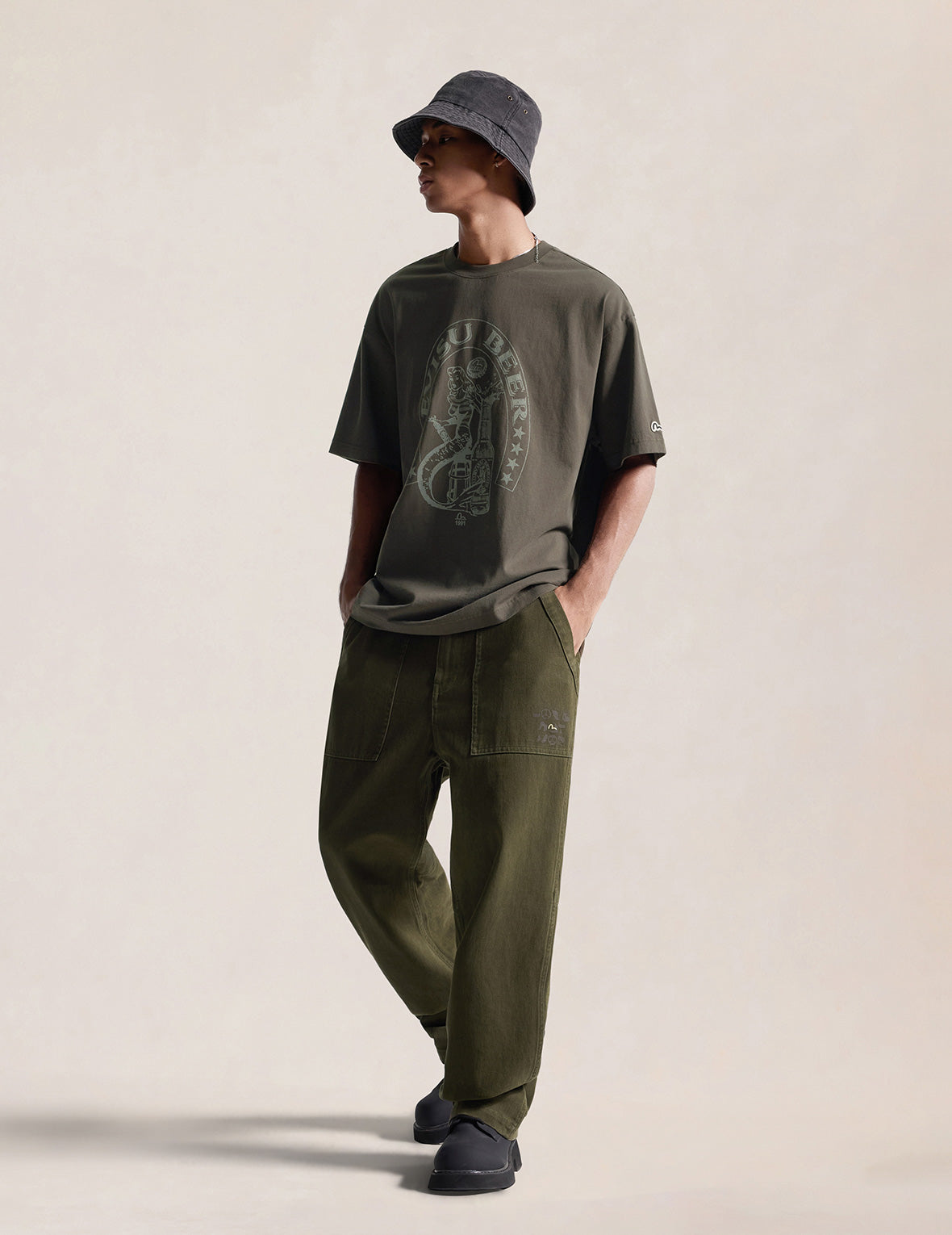 EVISU Beer Mermaid T-Shirt