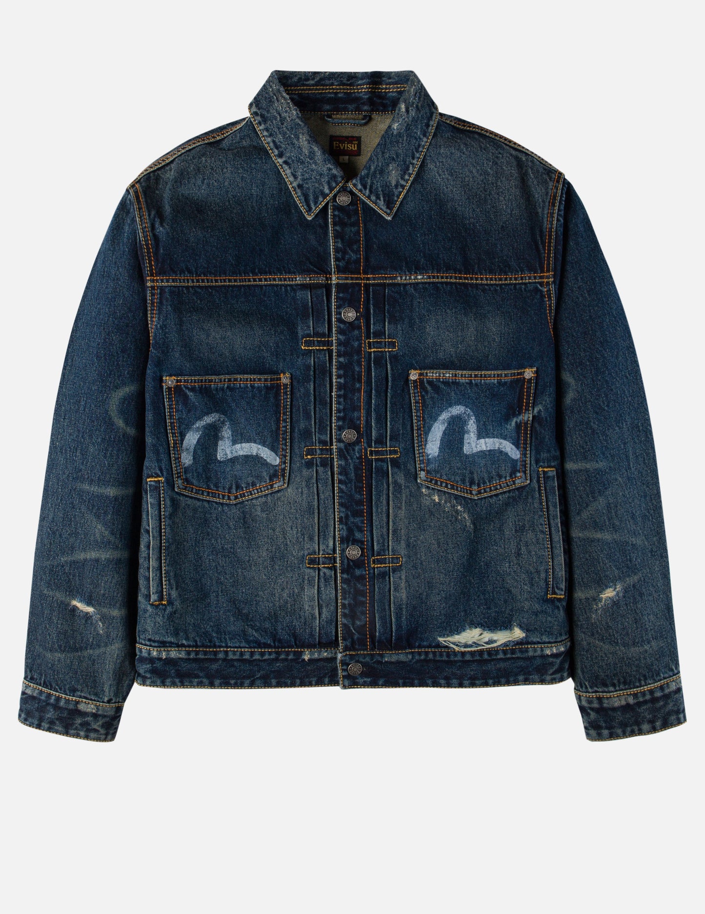 EVISU X GDC Washed Relax Fit Denim Jacket