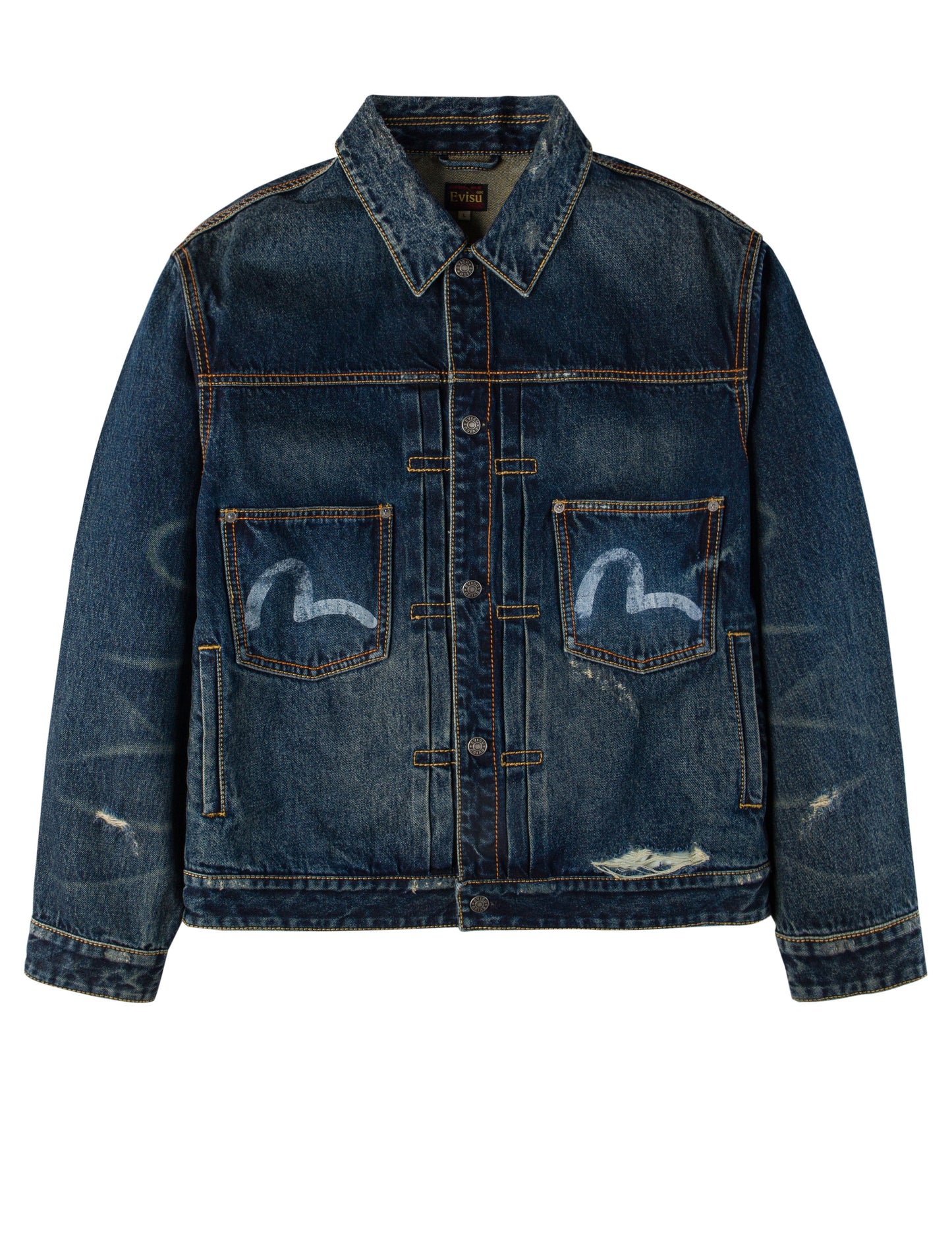 EVISU X GDC Washed Relax Fit Denim Jacket