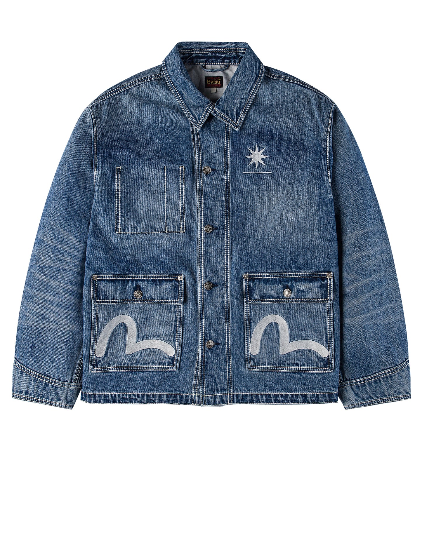 EVISU X GDC Embroidery Relax Fit Denim Jacket