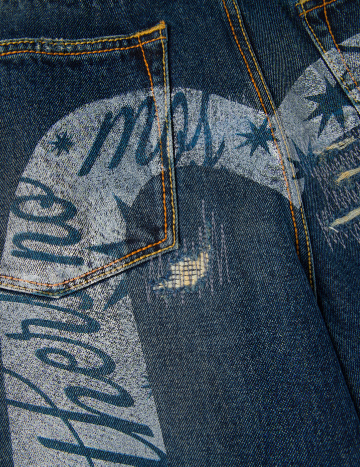 EVISU X GDC Daicock Print Relax Fit Jeans