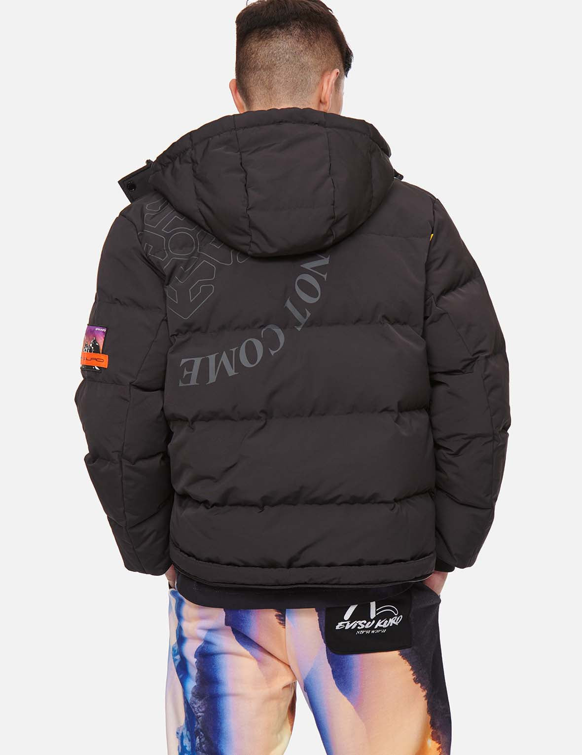 Logo Print Convertible Longline Down Parka – EVISU