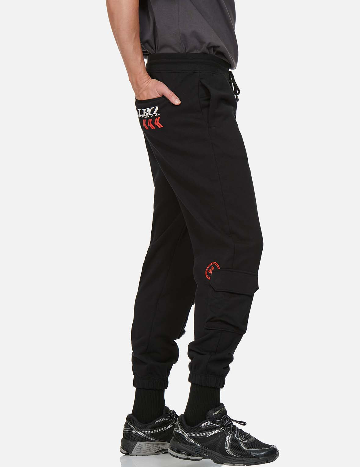 Eclipse Seagull Print Cargo Sweatpants