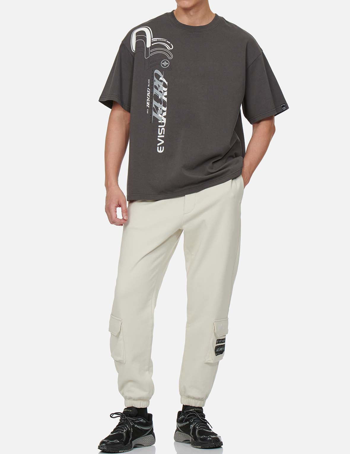 Eclipse Seagull Print Cargo Sweatpants