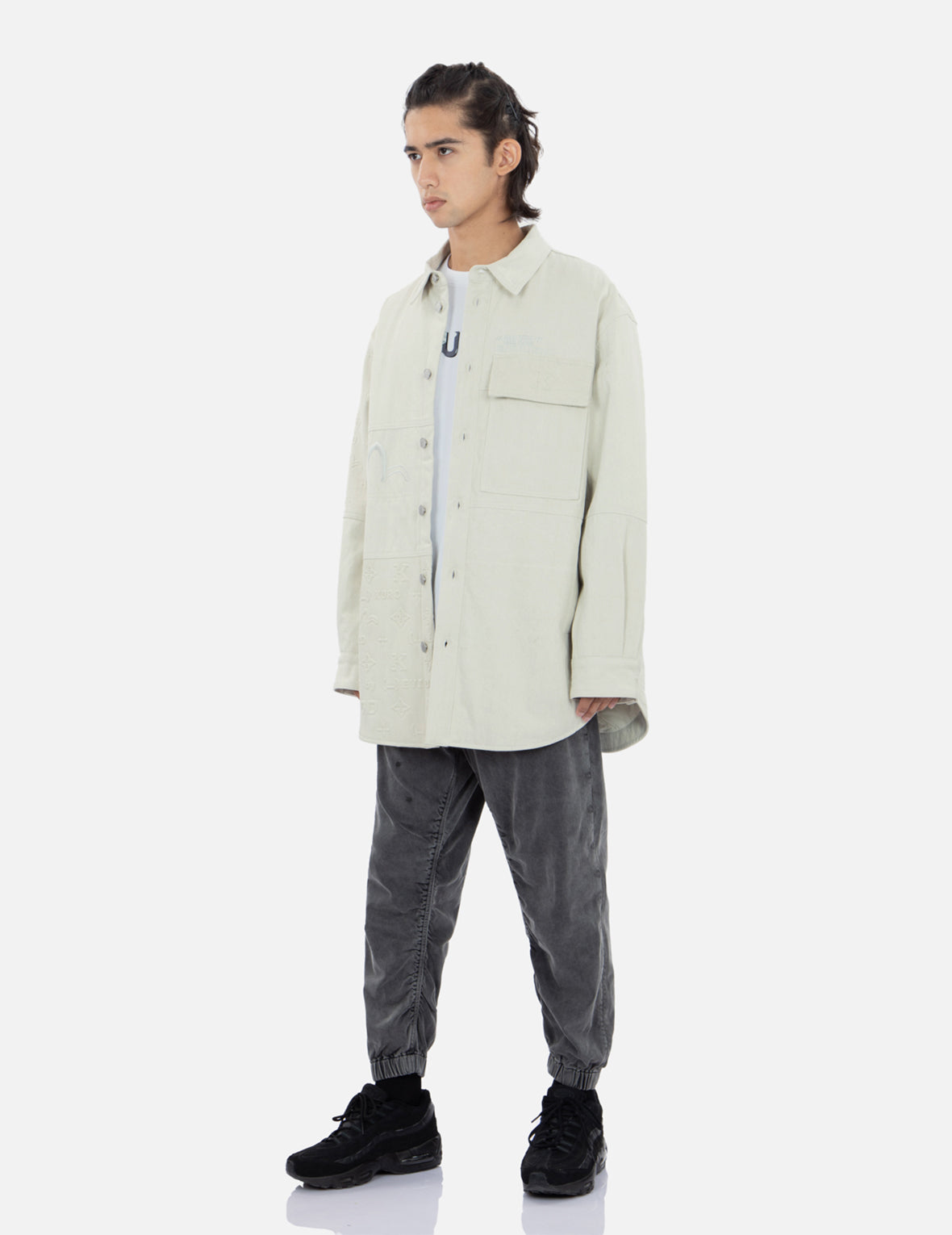 Embossed Monogram Shirt Jacket