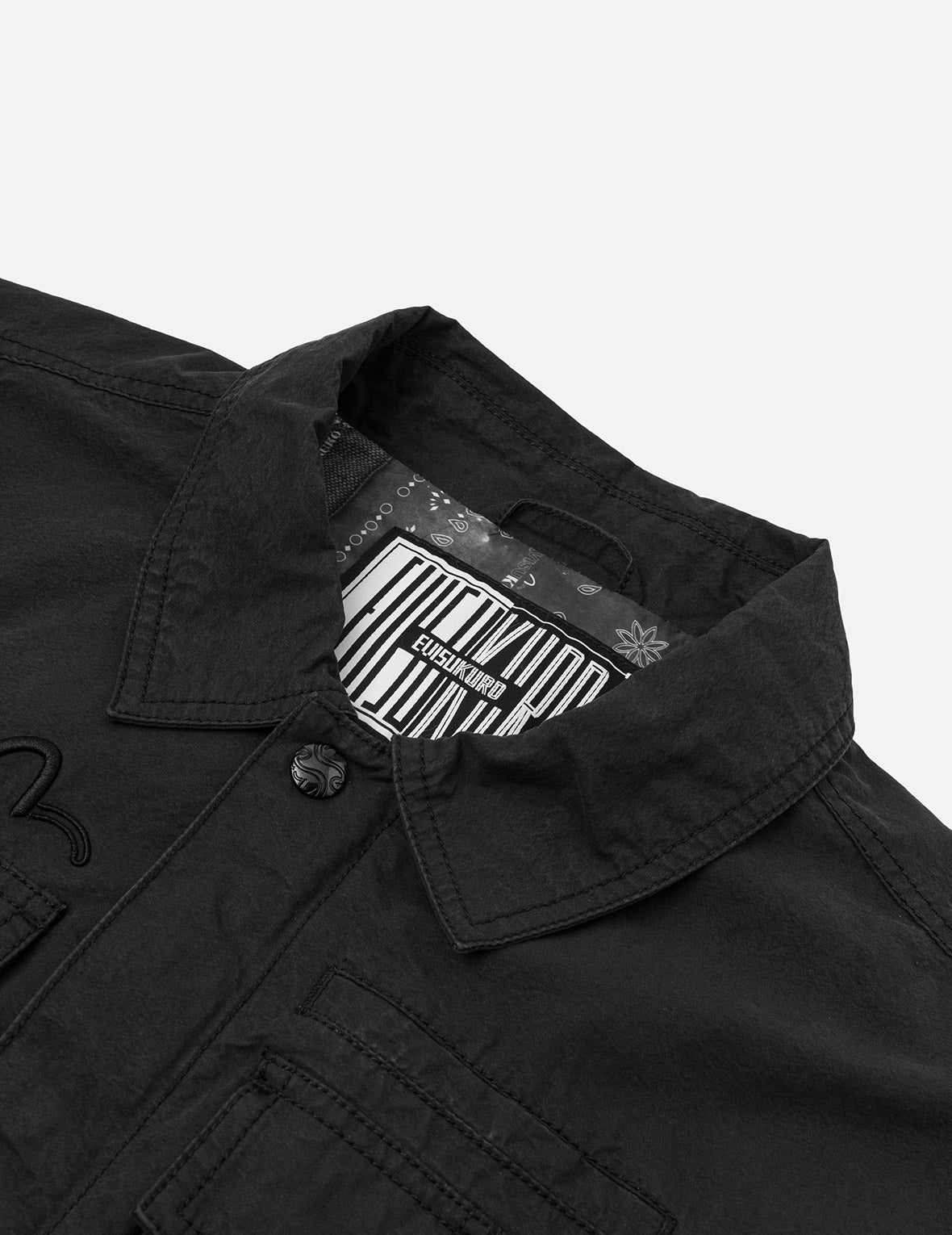 EVISUKURO Embroidery and Bio-washed Relax Fit Jacket