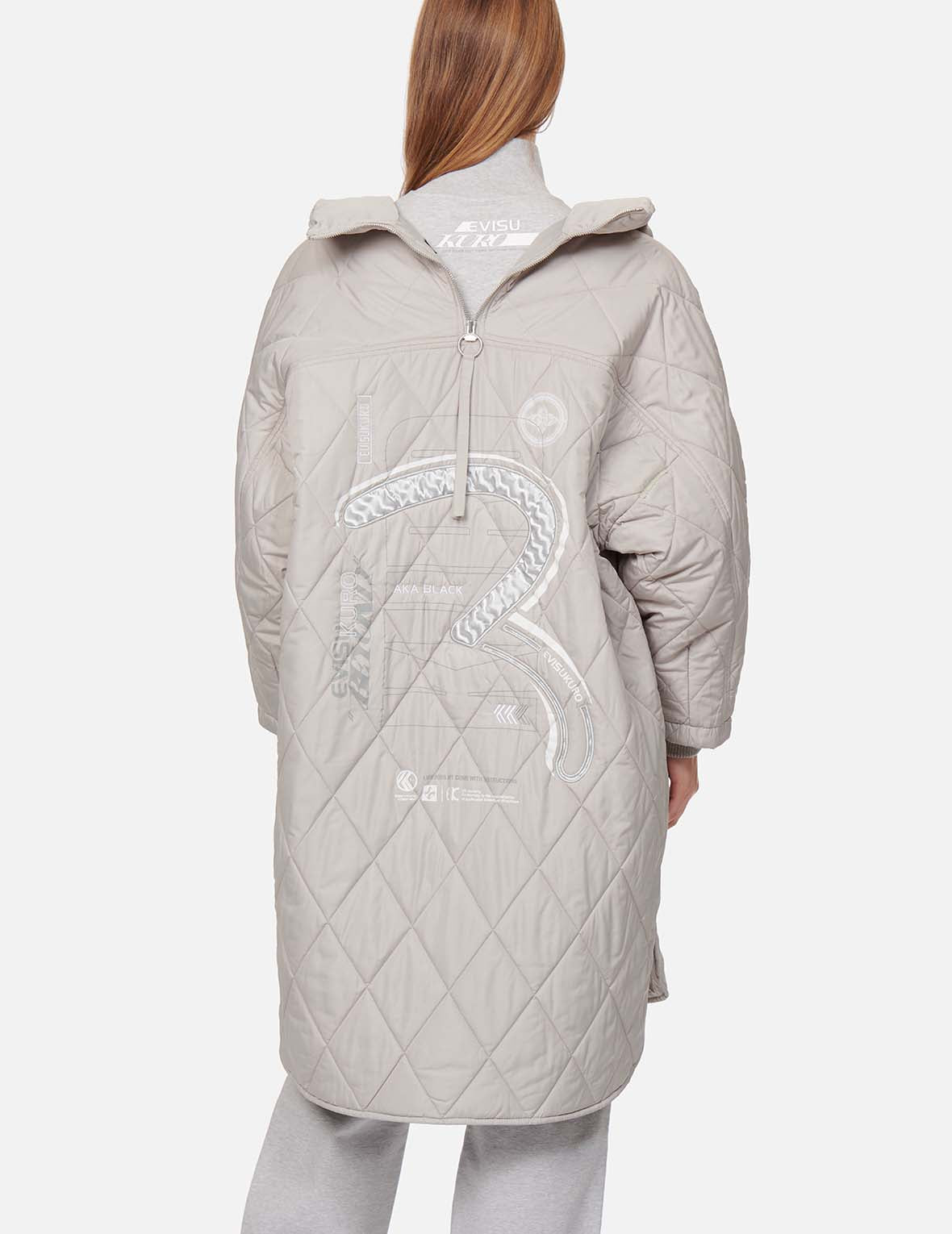 Seagull Appliqué Quilted Coat