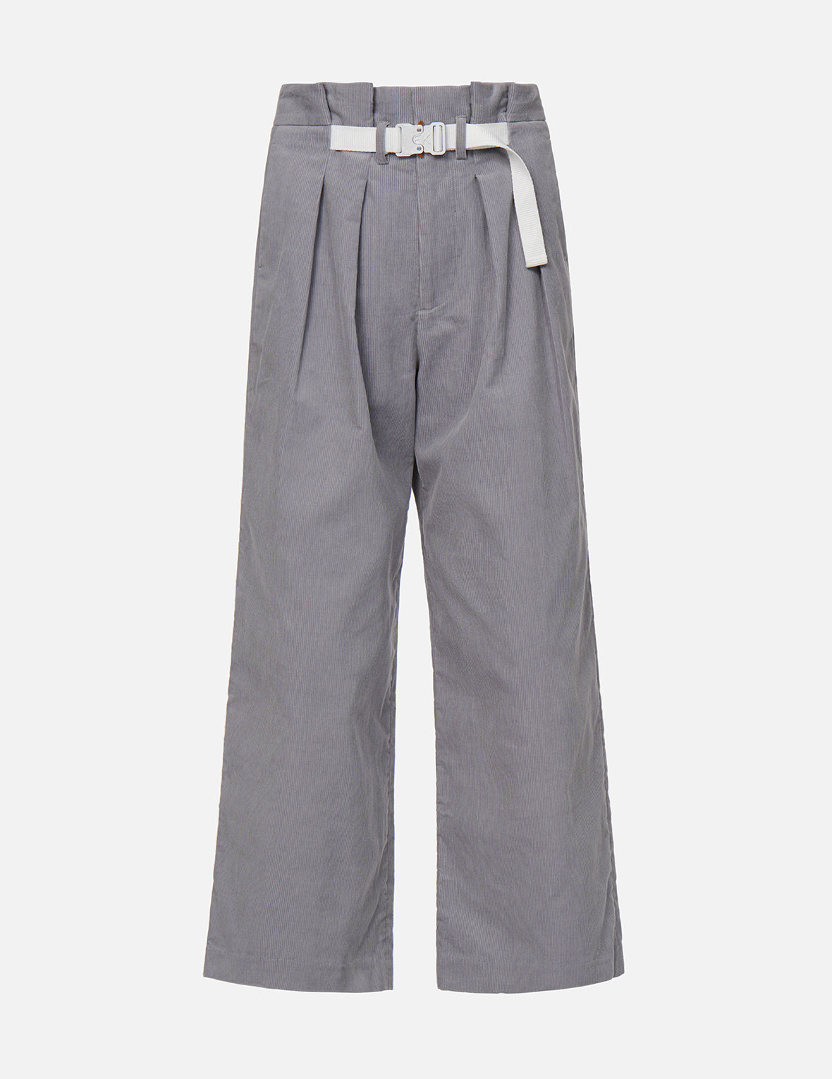 Belted Corduroy Wide Leg Pants