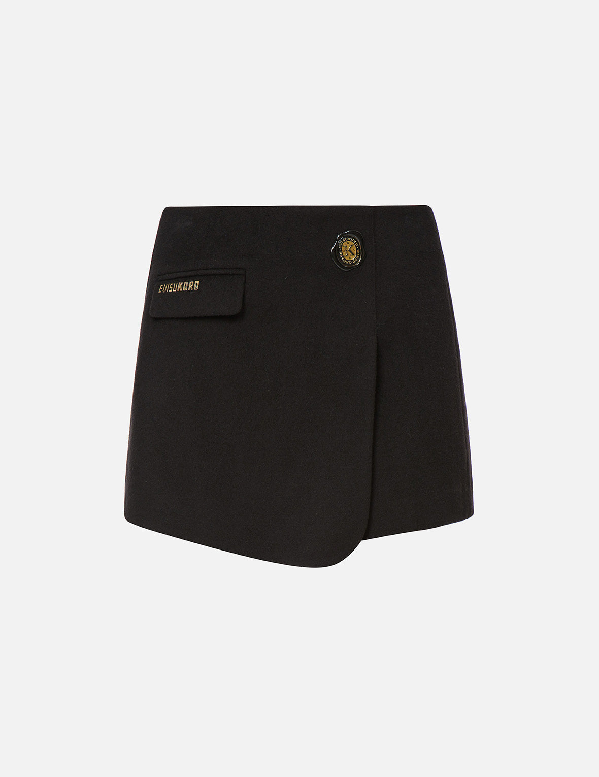 Wax Seal Badge Wrap Front Skort