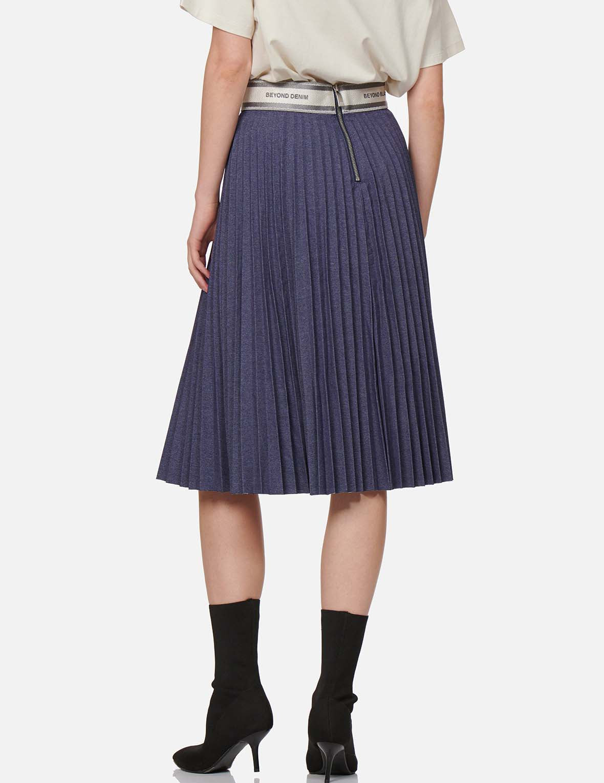 Pleated Midi Skirt