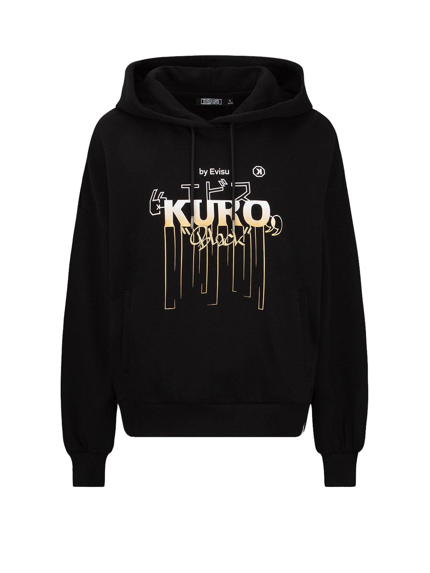 Gradient Dripping Logo Print Hoodie