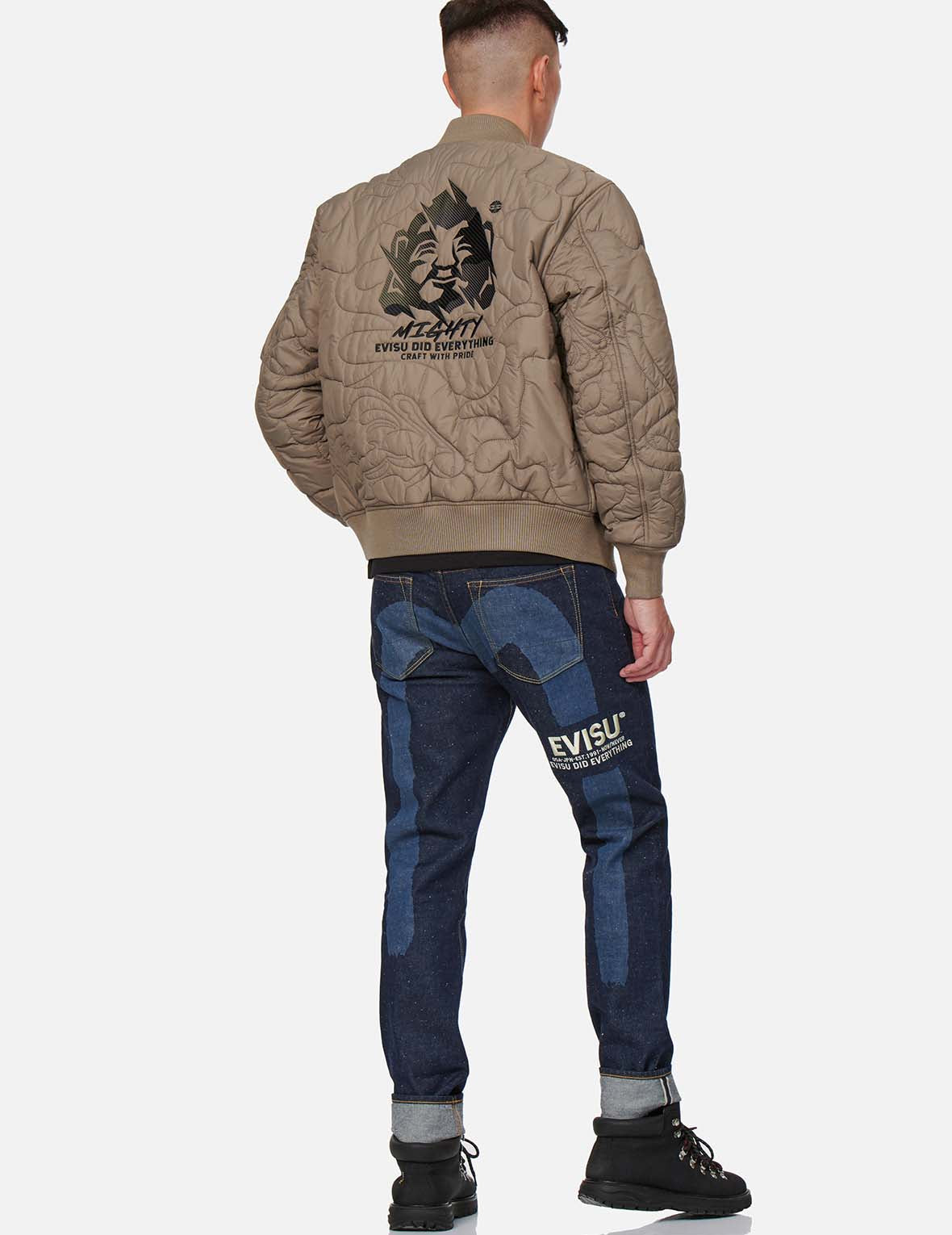 Quilted Camouflage Bomber Jacket