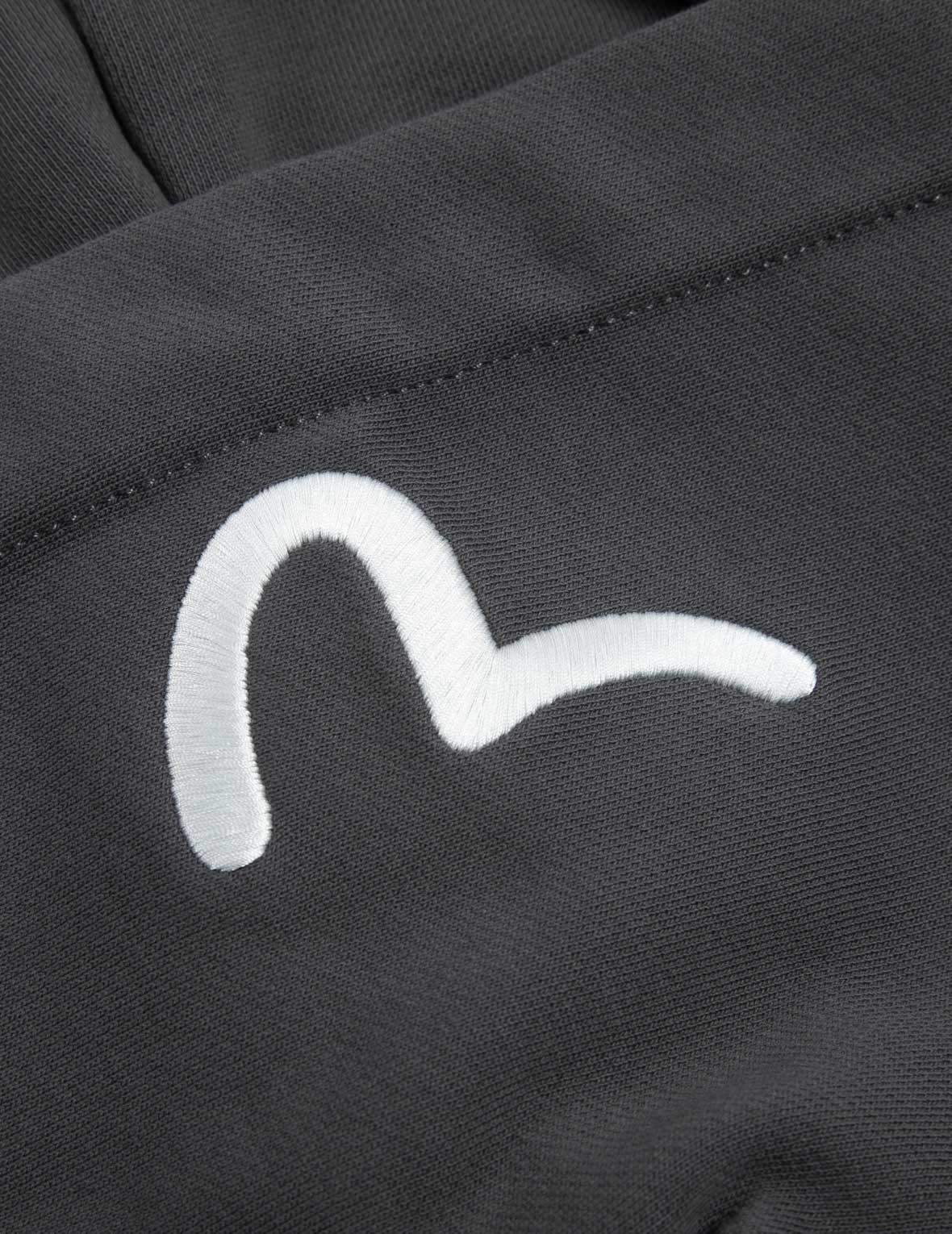Kamon Print Loose Fit Hoodie