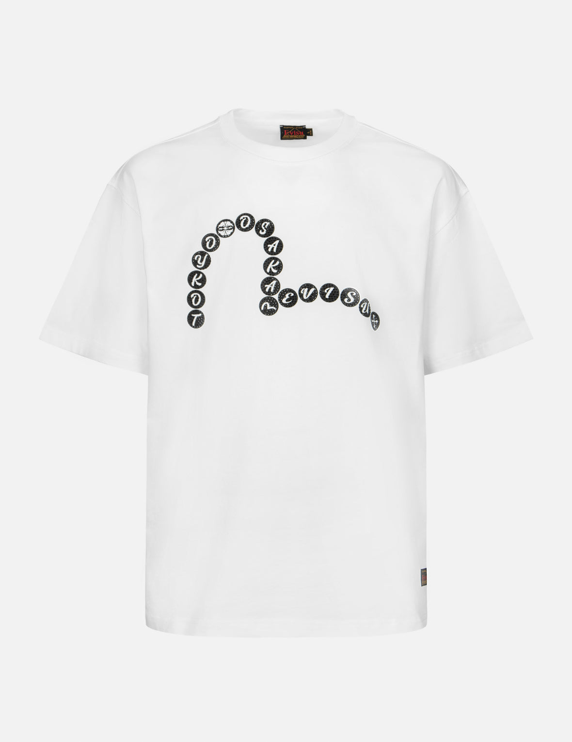 Rhinestone Seagull Loose Fit T-shirt