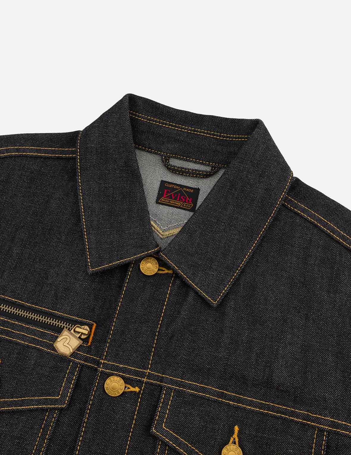 Brocade Daicock Appliqué 
Regular Fit Denim Jacket