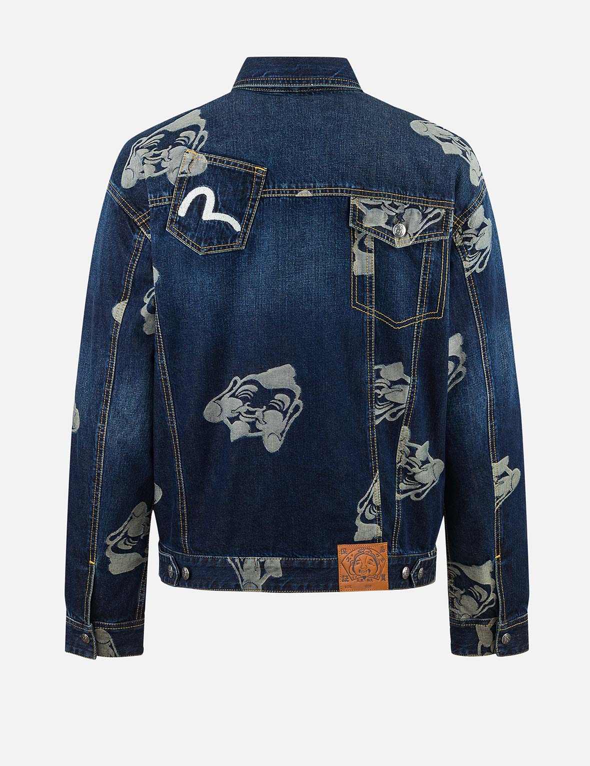 Allover Godhead Jacquard and Seagull Embroidery Loose Fit