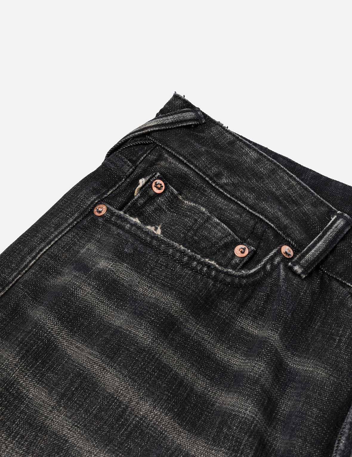 7-Pocket Design Washed Vintage Relax Fit Jeans #2030