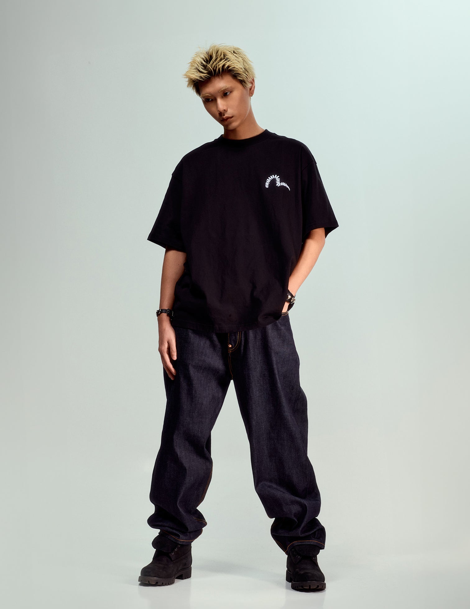 ☆*様 EVISU エヴィス Lot.2038 ルーズフィット ジーンズ デニム Red Daicock Print Loose Fit Jeans #2038 – EVISU