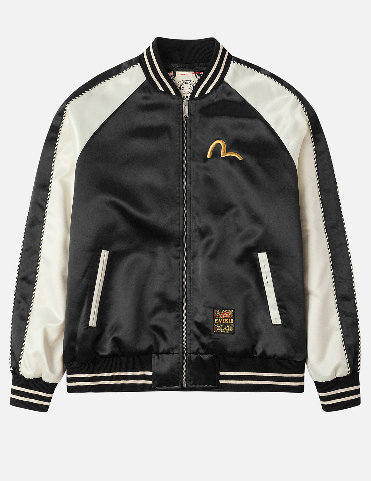 Crane Embroidery Regular Fit Souvenior Jacket