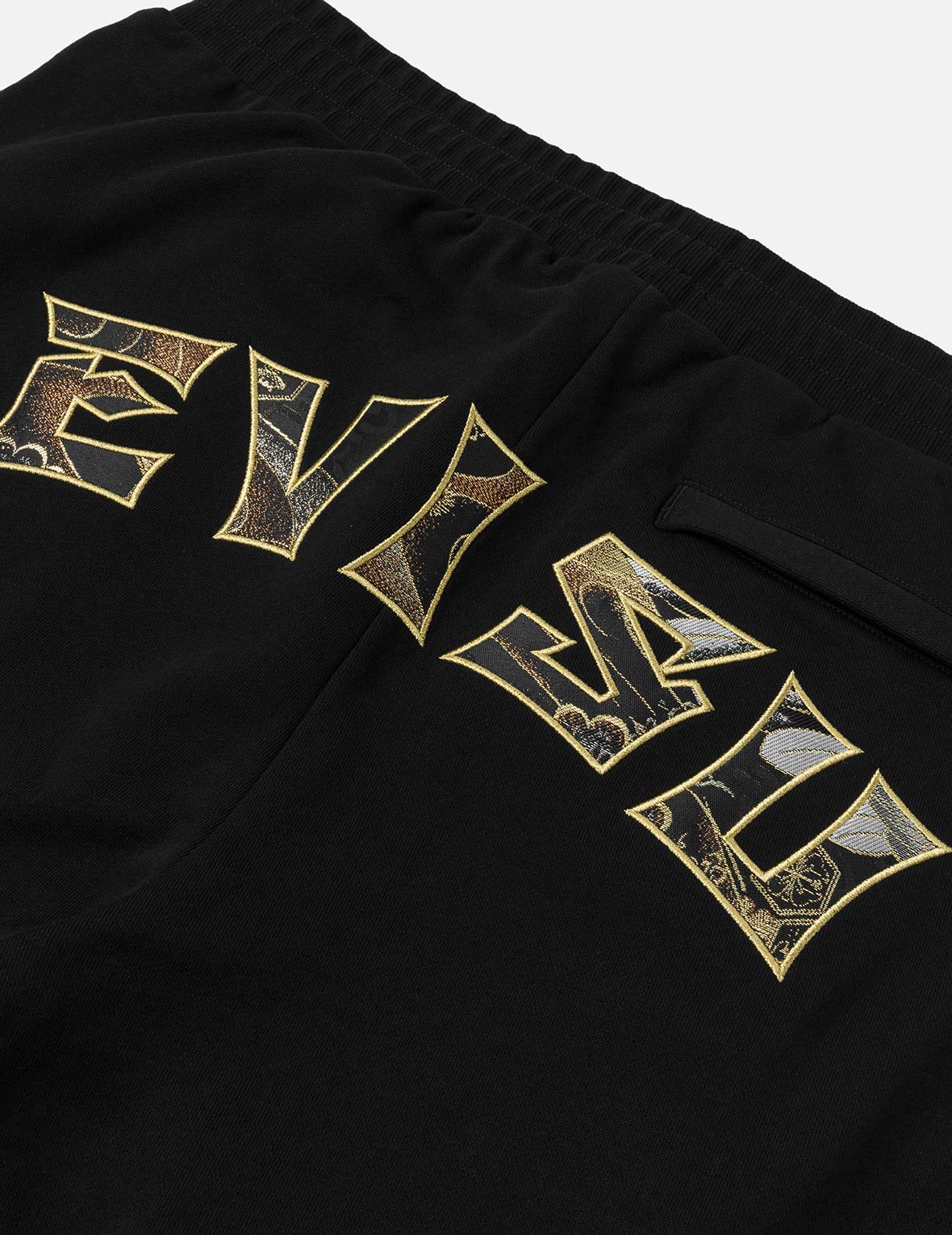 Seagull Embroidery EVISU Brocade Appliqué Straight Fit Sweatpants