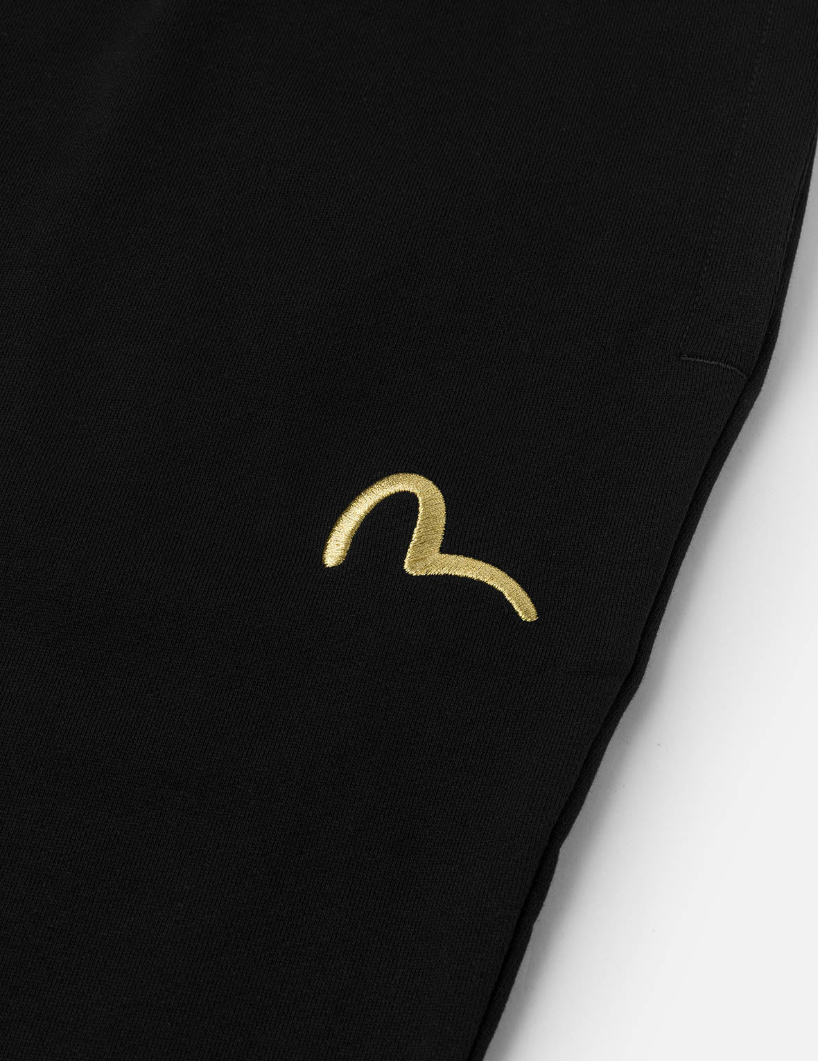 Seagull Embroidery EVISU Brocade Appliqué Straight Fit Sweatpants