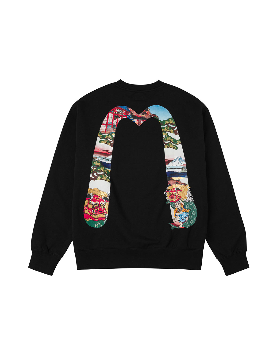 Godhead Lion Dance Daicock Print Loose Fit Sweatshirt