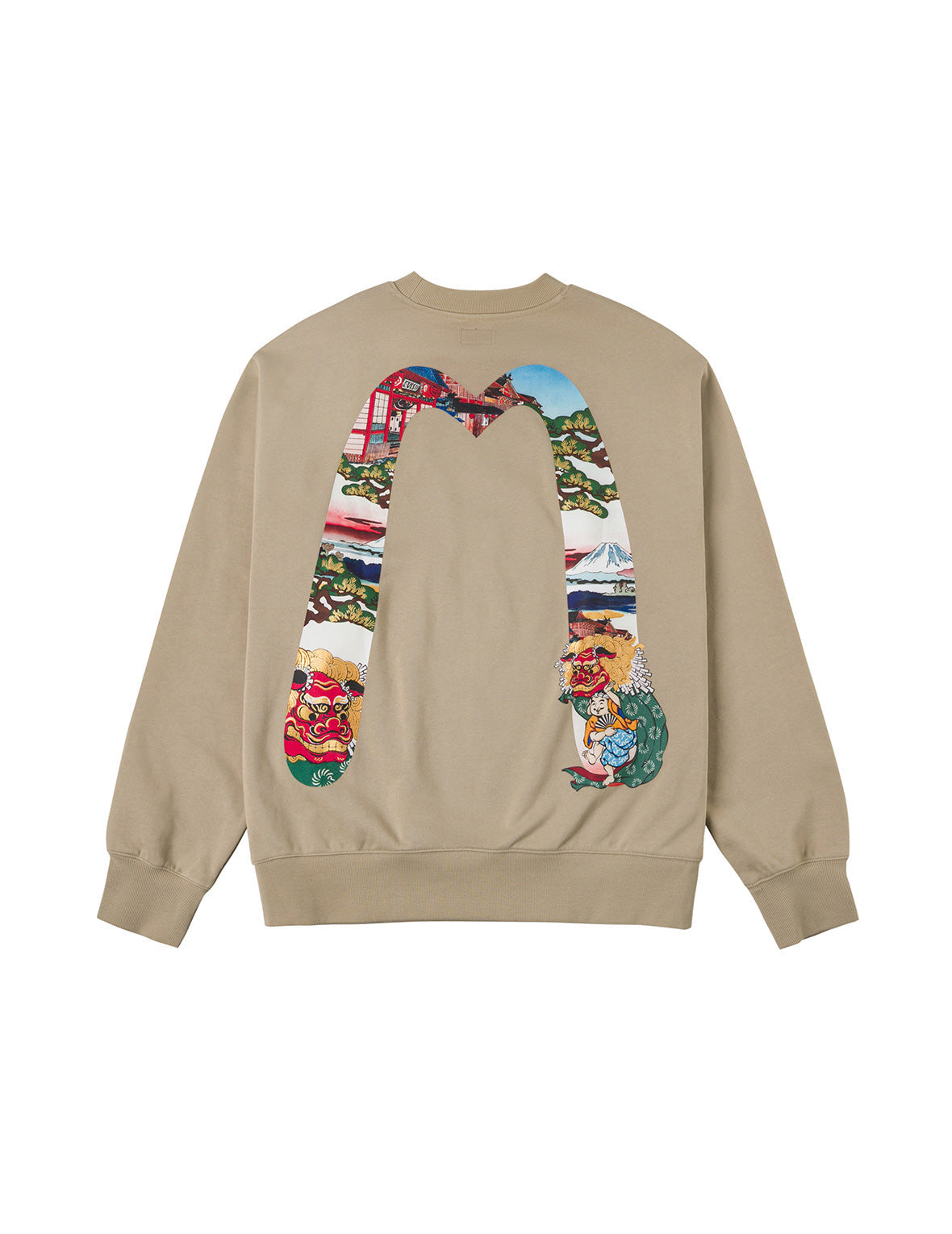 Godhead Lion Dance Daicock Print Loose Fit Sweatshirt