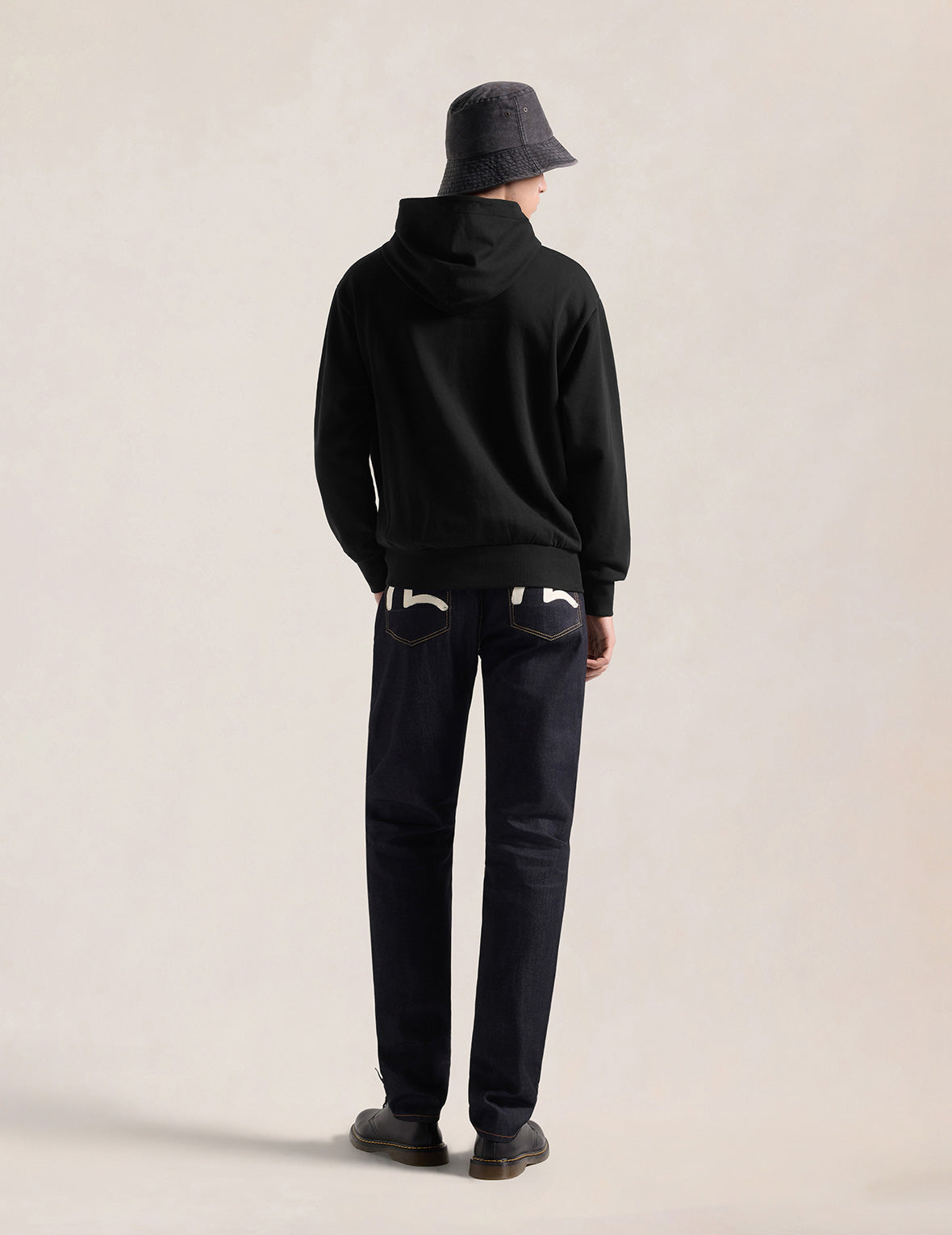 Seagull Print Relax Fit Hoodie