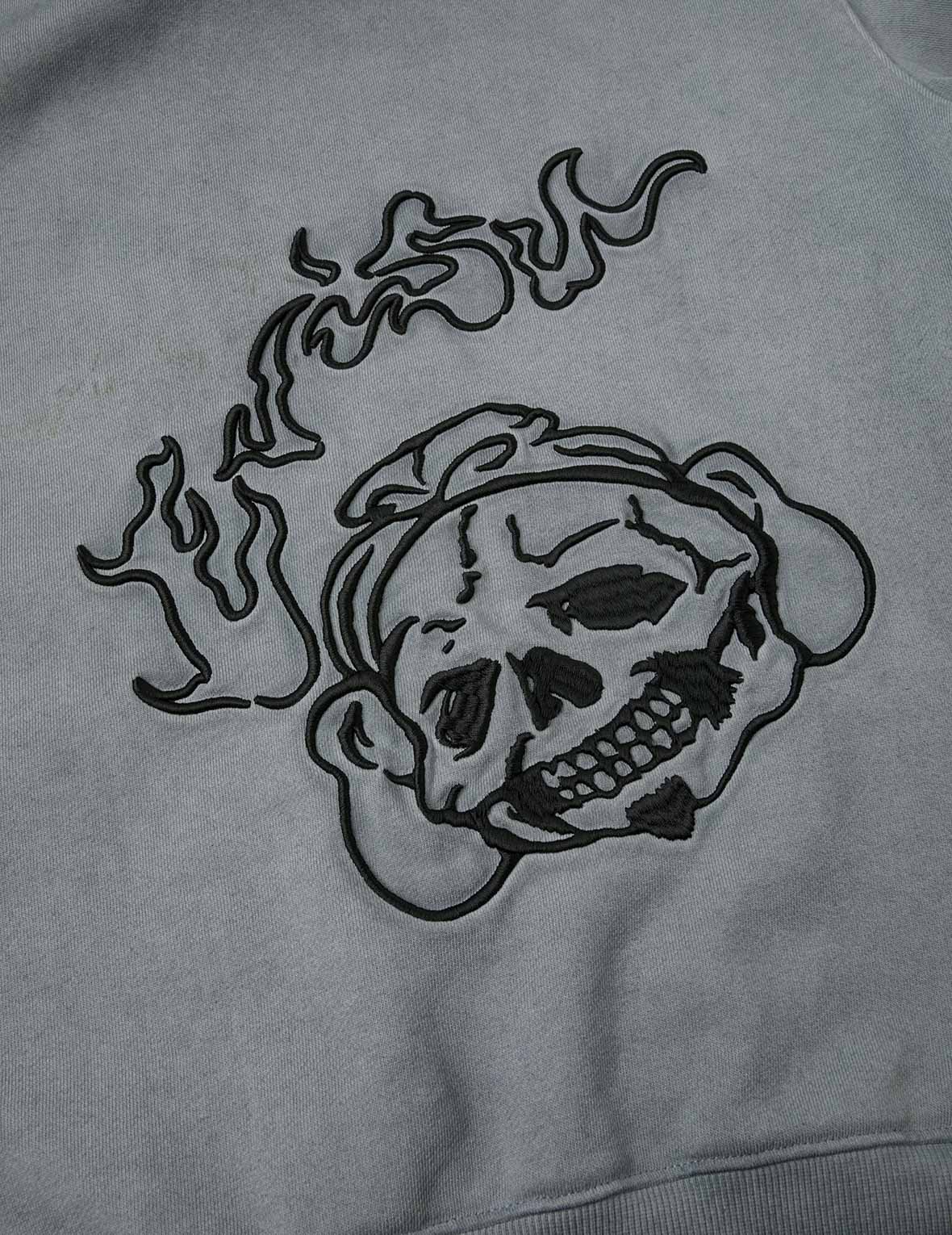 Tattoo Styles Embroidery Oversized Hoodie Jacket