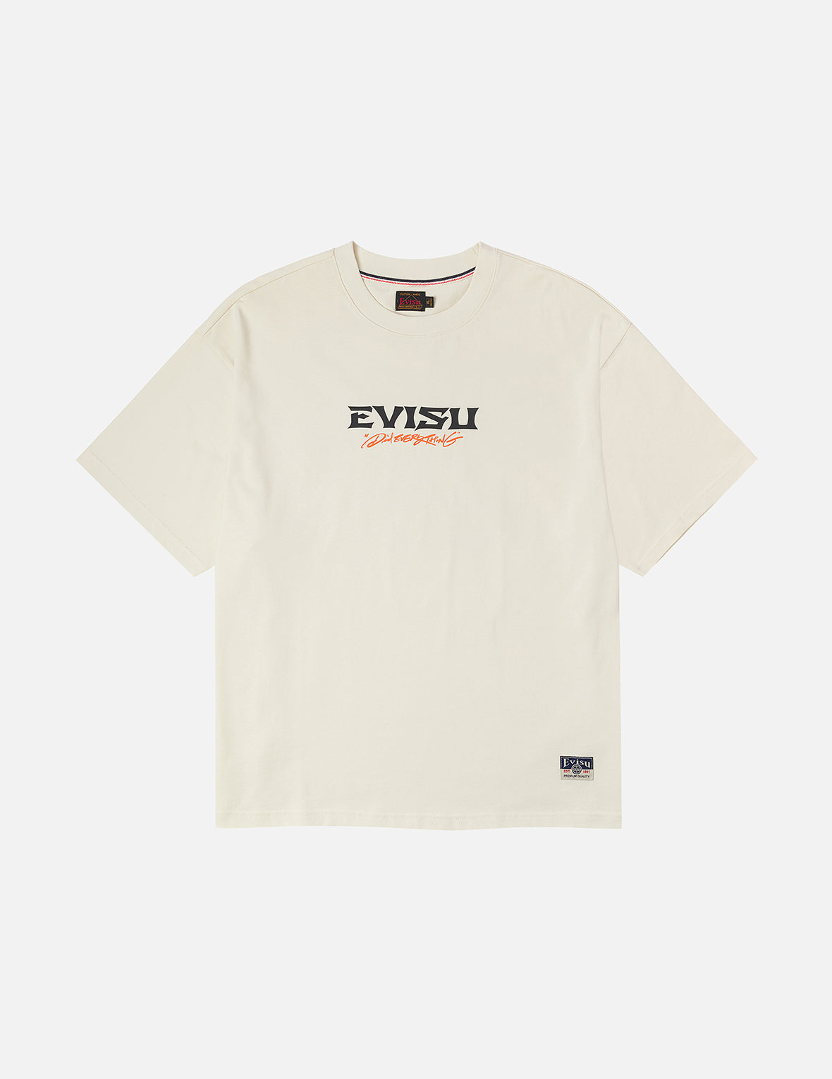 Crane and Logo Print Loose Fit T-shirt