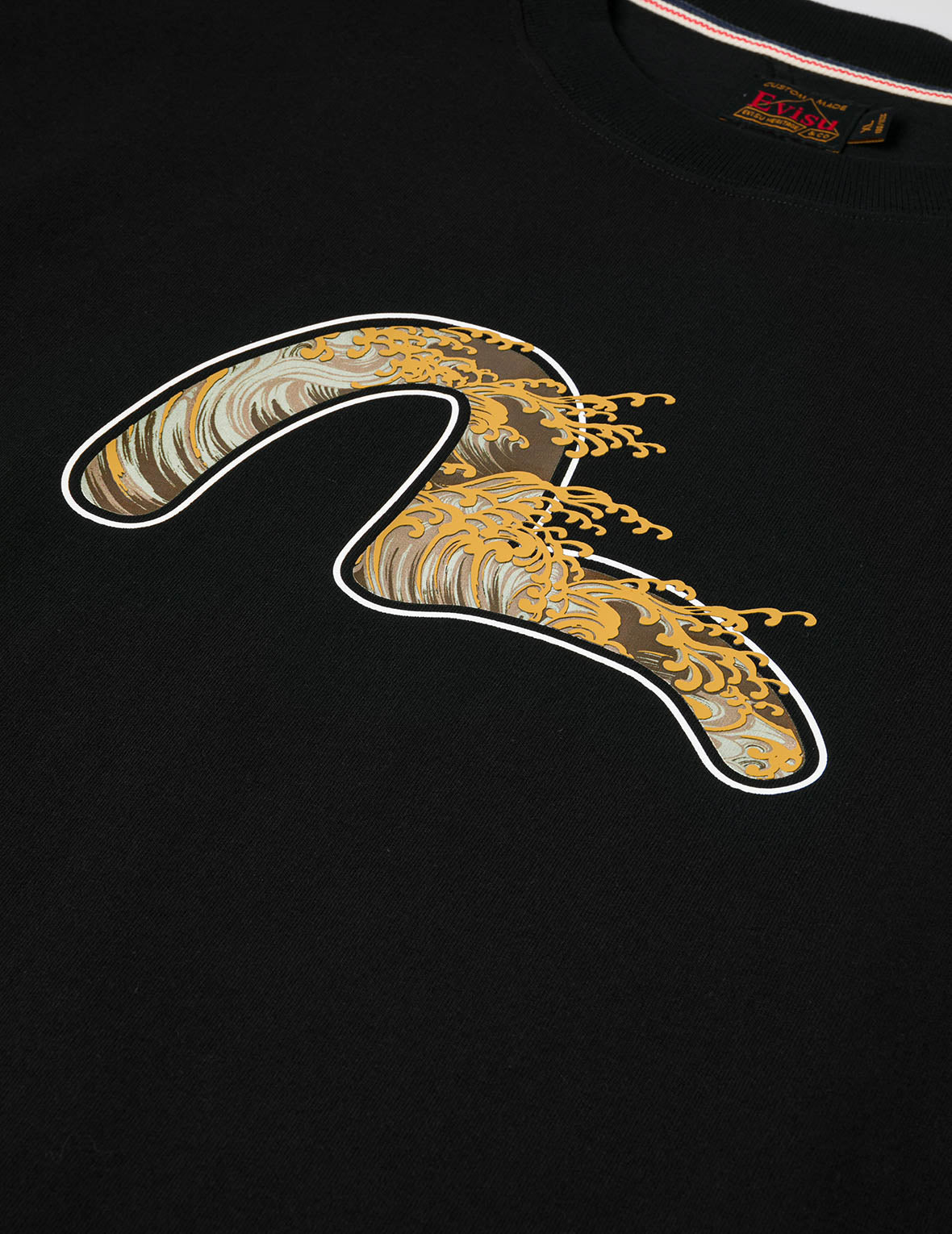 Seagull and Wave Print Relax Fit T-Shirt