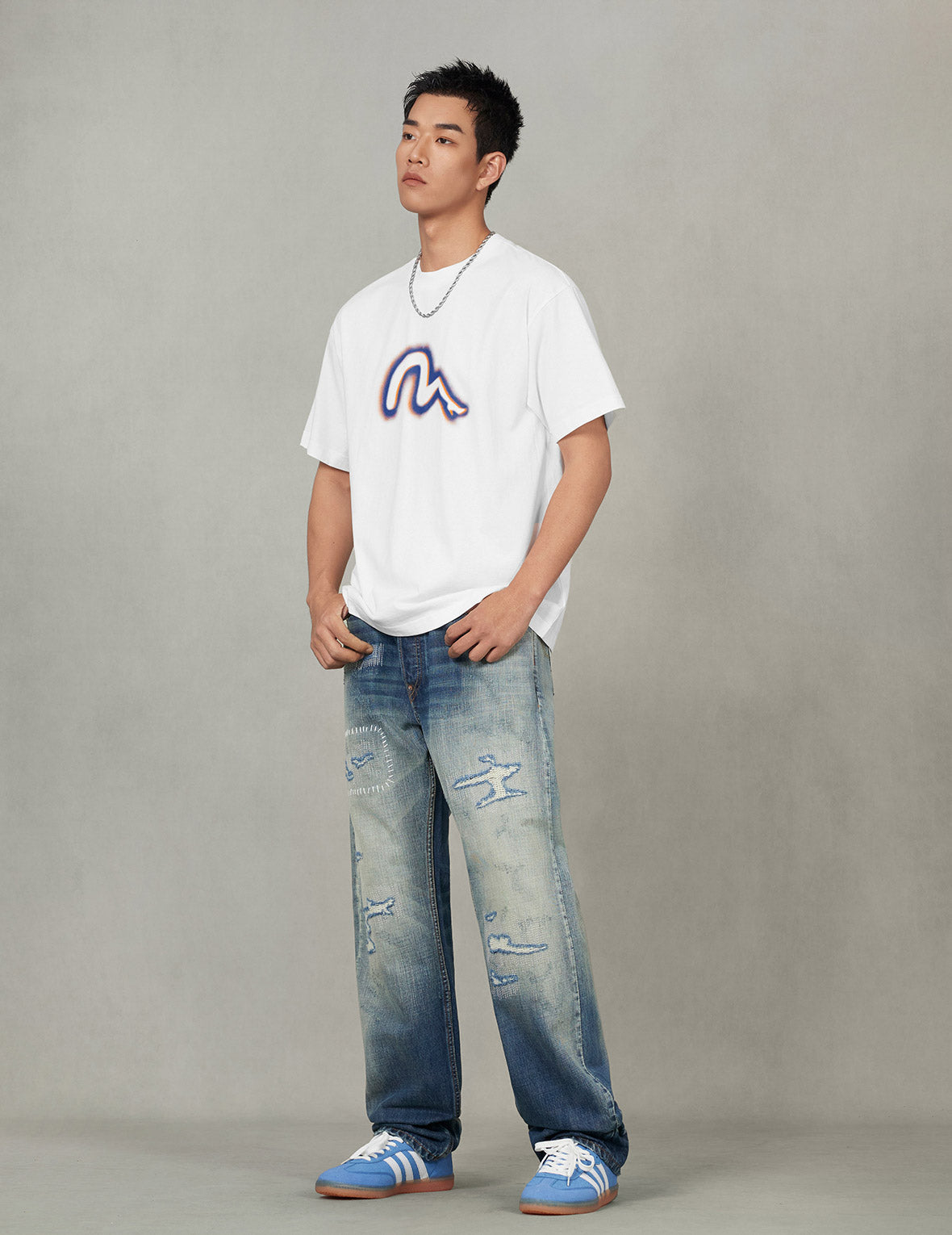 High Heel Seagull Print Relax Fit T-Shirt