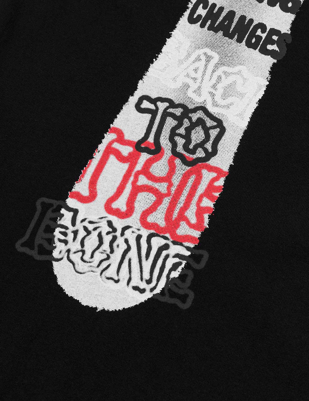 Graffiti-style Daicock Print Relax Fit T-shirt