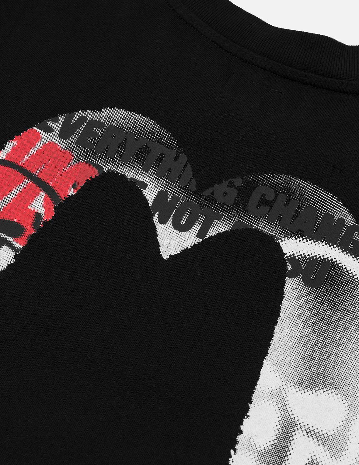 Graffiti-style Daicock Print Relax Fit T-shirt