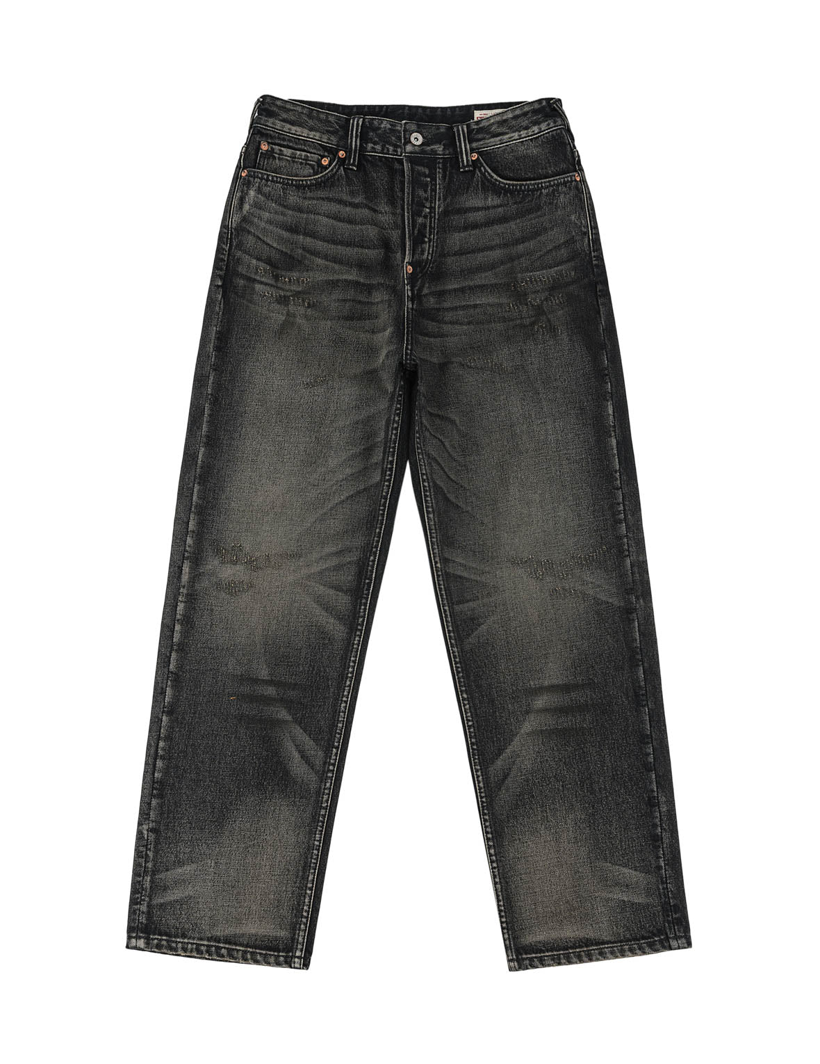 Purple Brushstroke Daicock Black Jeans #2038