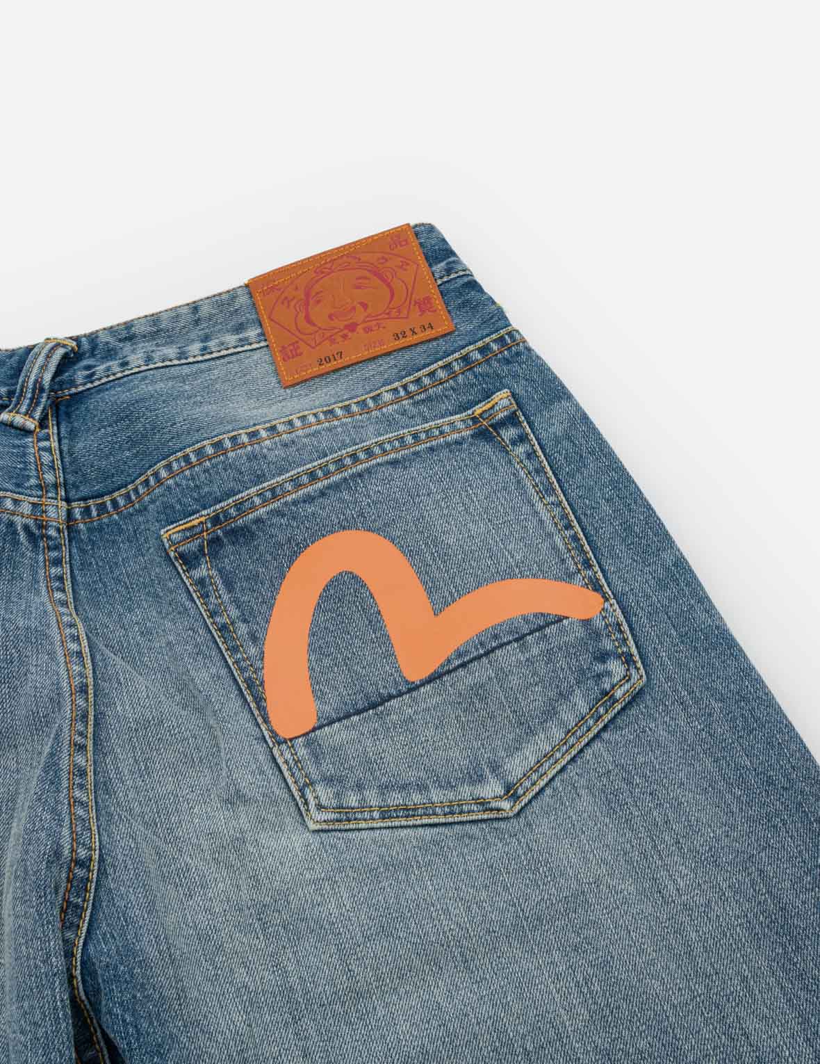 Orange Seagull Classic Taper Fit Jeans #2017