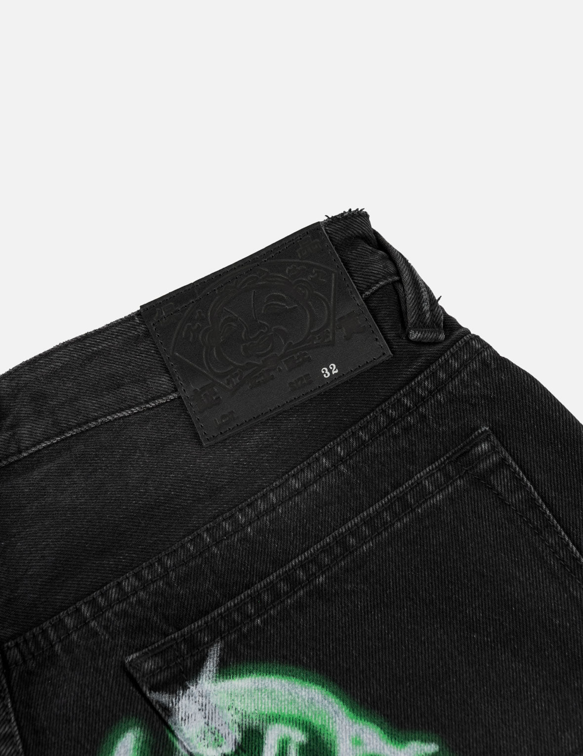 Airbrushed Daicock Denim Jeans