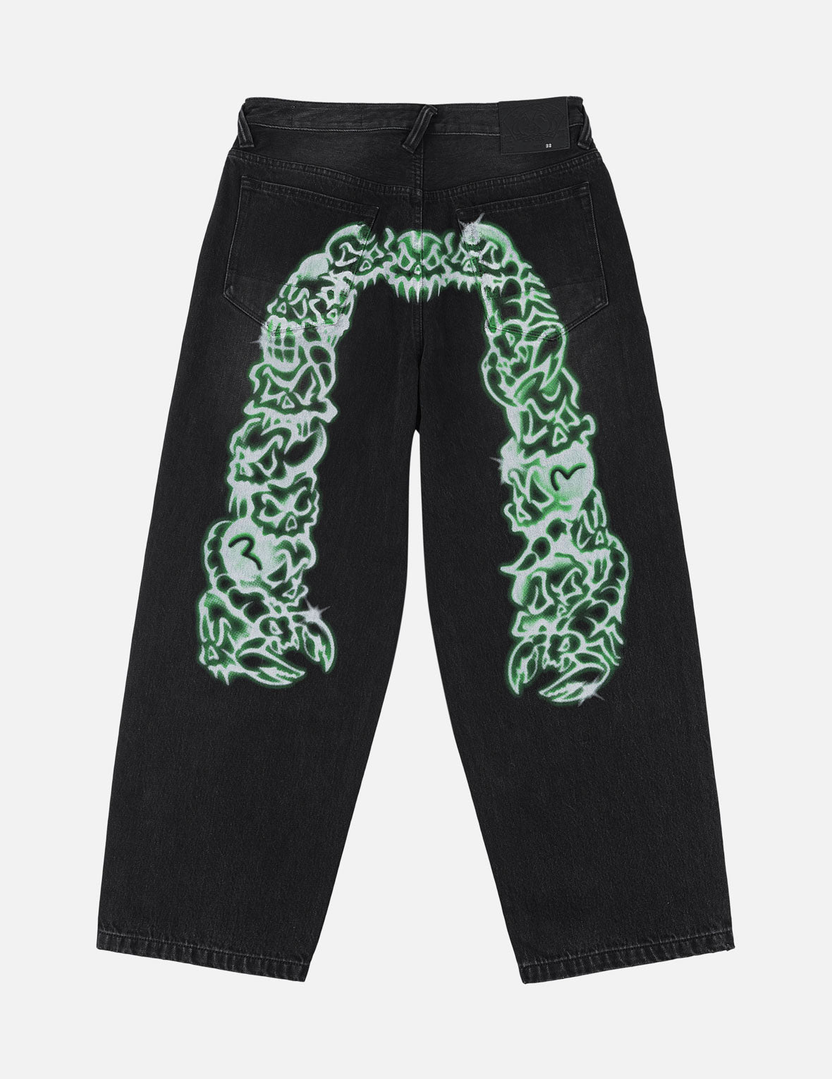 Airbrushed Daicock Denim Jeans