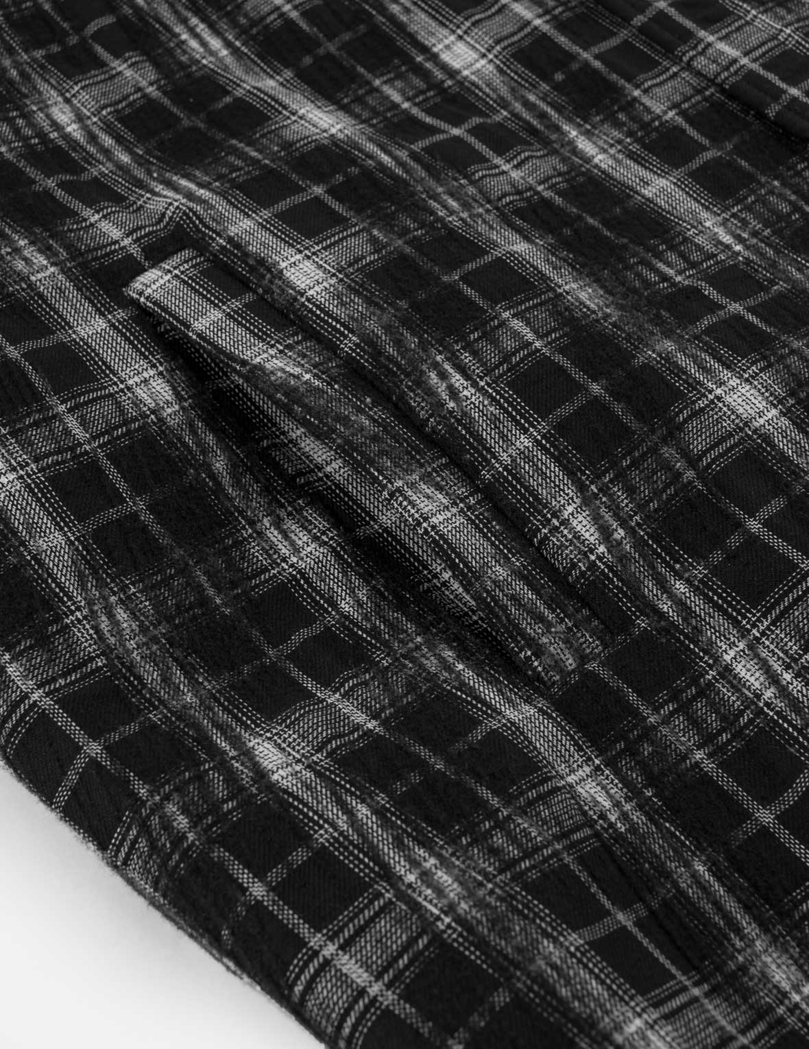 Needle Punch Checked Utility Parka