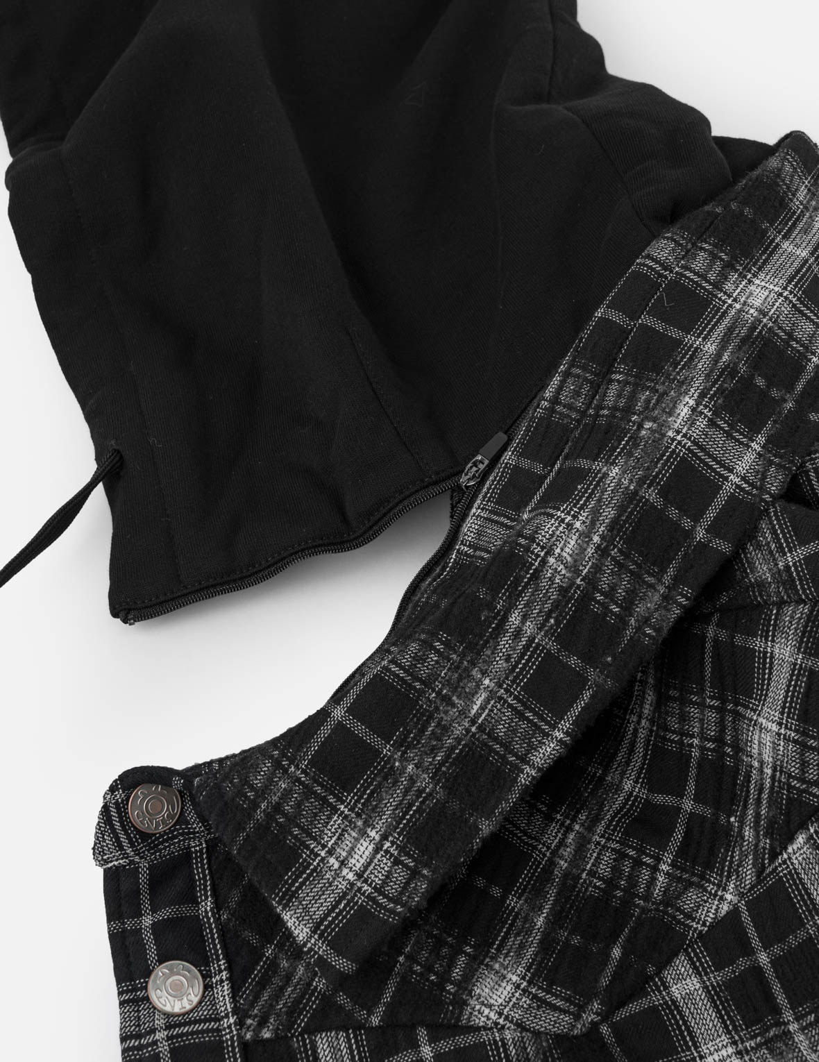 Needle Punch Checked Utility Parka