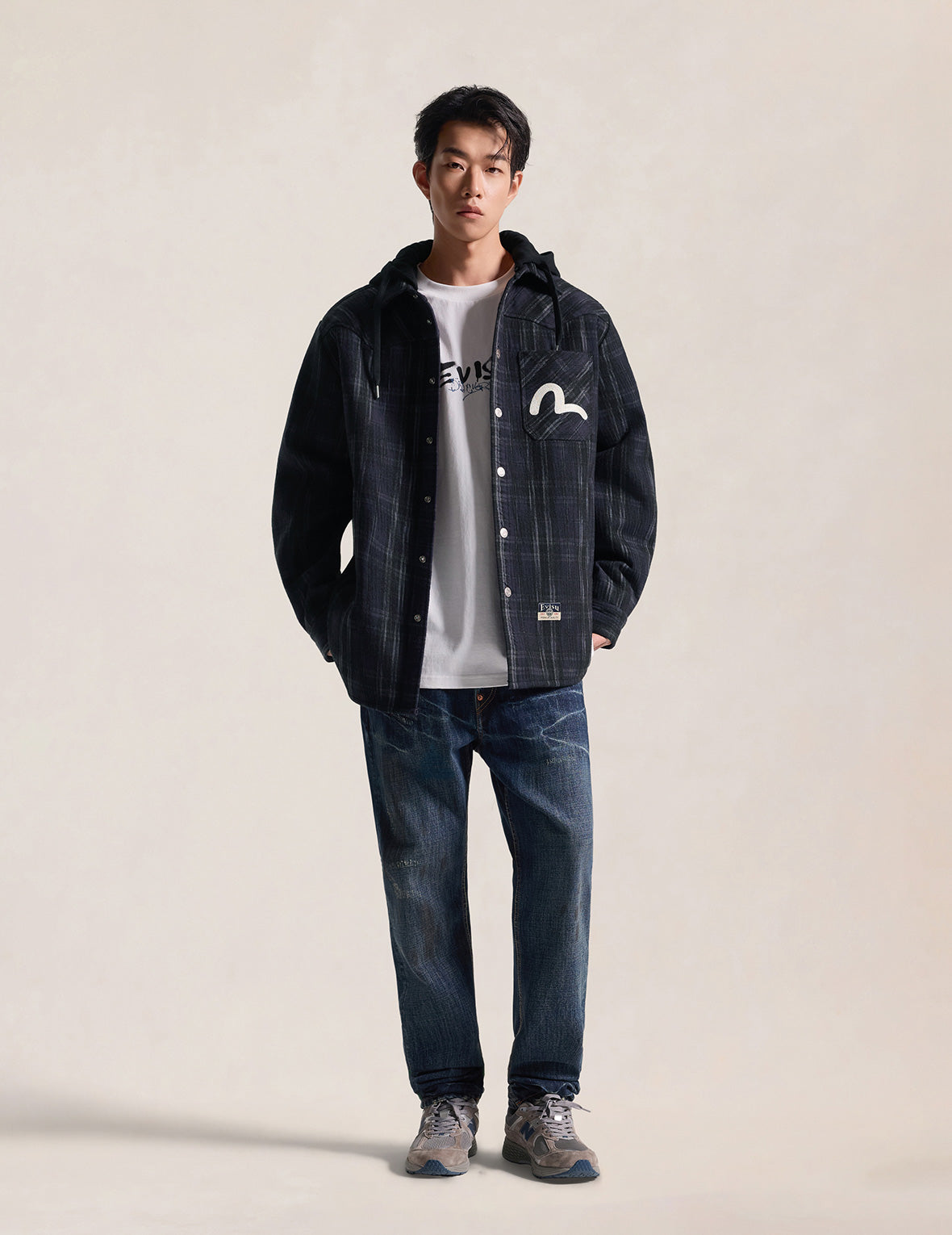 Needle Punch Checked Utility Parka