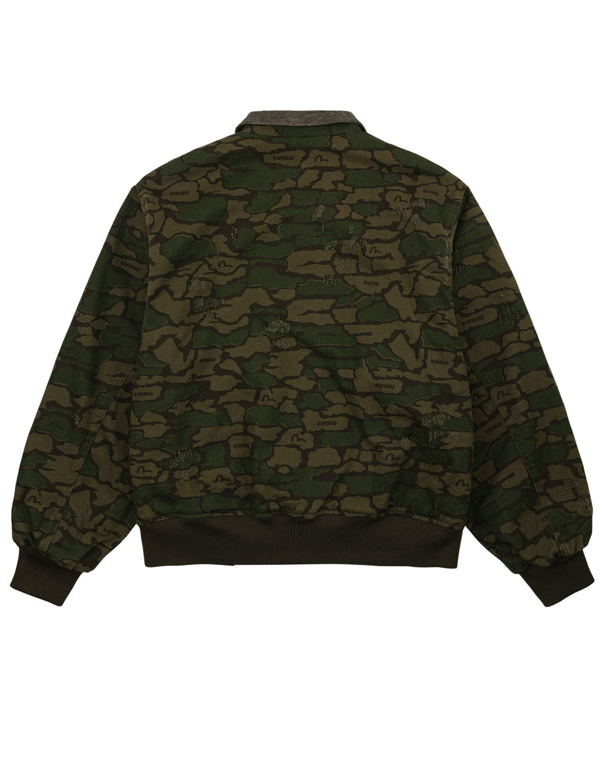 Light Padded Ishigaki Camouflage Bomber Jacket